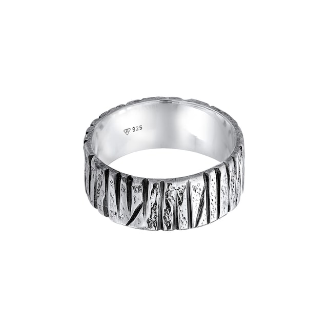 Kuzzoi Silberring »Bandring Breit Struktur Gehämmert 925 Silber« online  bestellen | BAUR