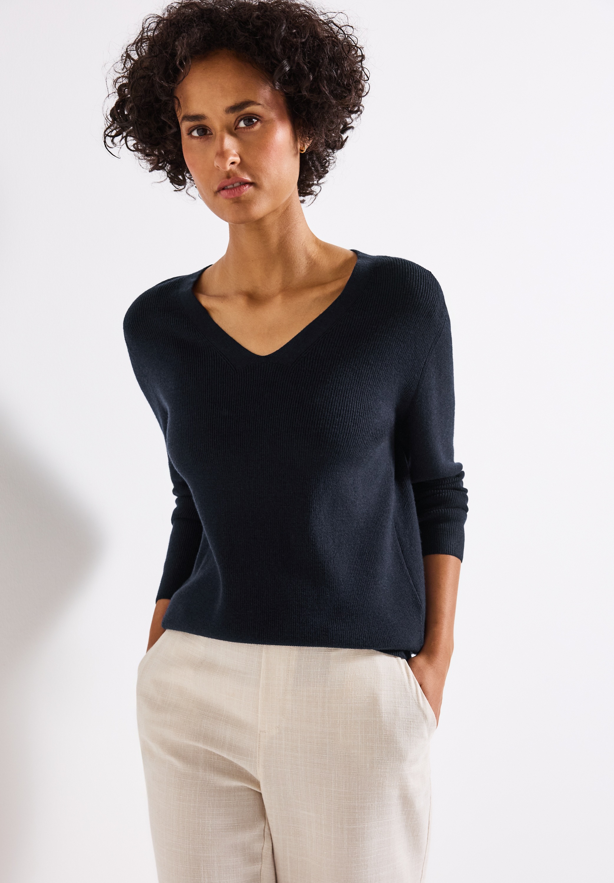 STREET ONE Strickpullover, aus softem Materialmix günstig online kaufen