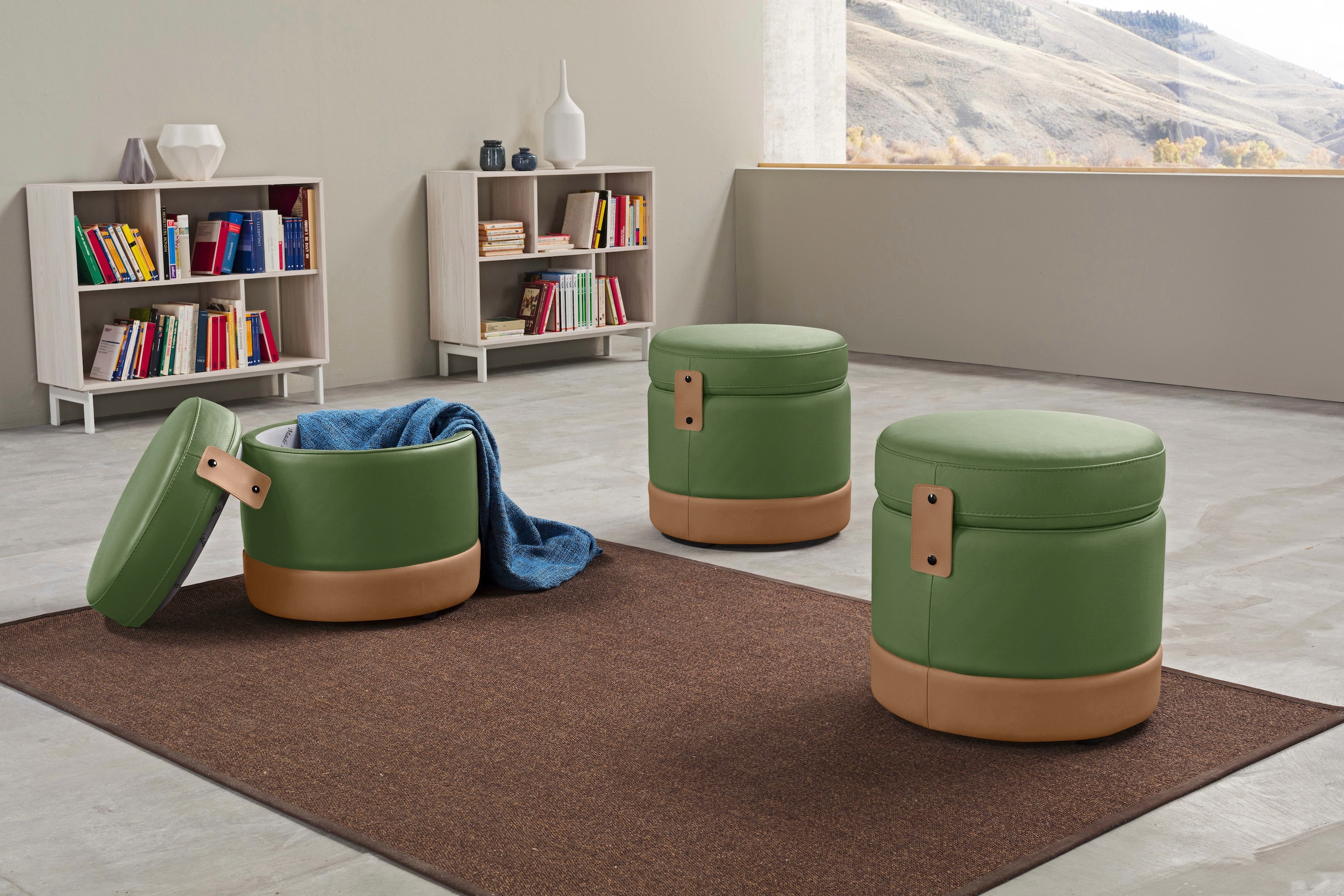 Egoitaliano Hocker "Tonder, Designhocker als Blickfang mit tollen Details", günstig online kaufen