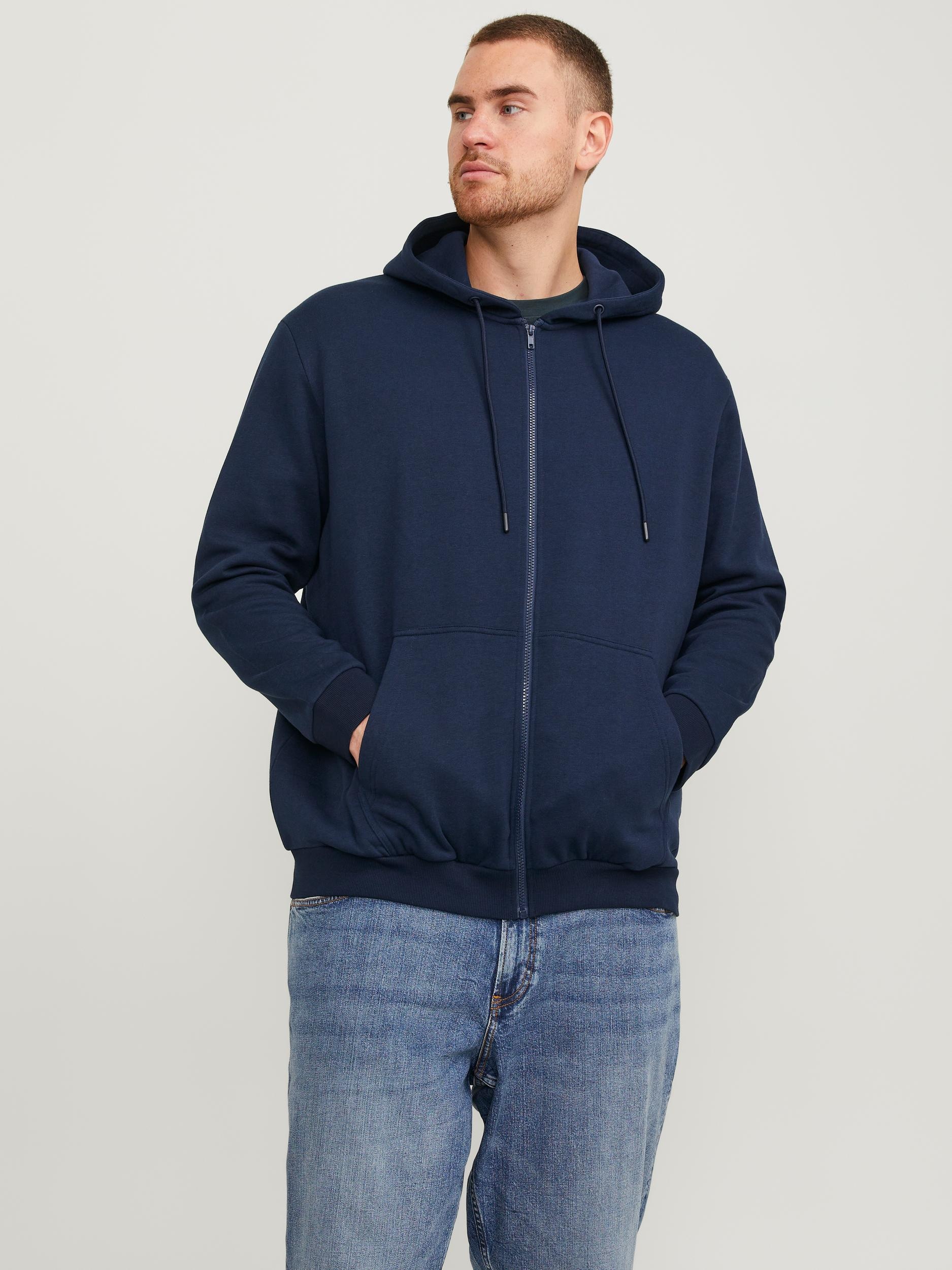 Jack & Jones PlusSize Kapuzensweatjacke "JJEBRADLEY mit Kapuze und weichem günstig online kaufen