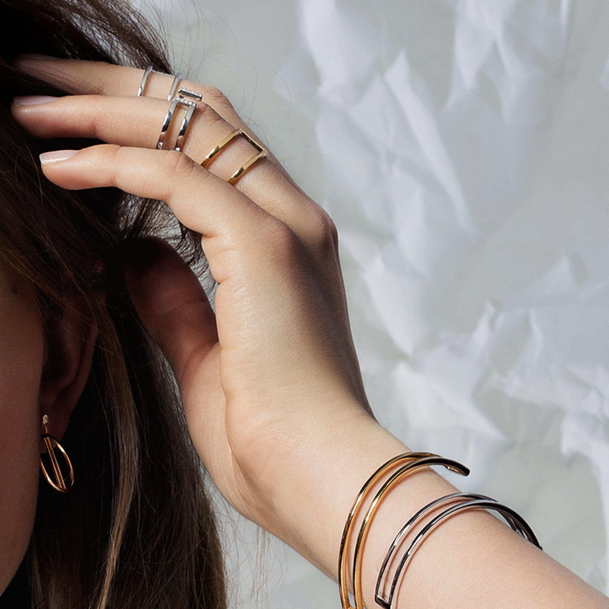 CAÏ Fingerring »925/- Sterling Silber rhodiniert Topas«