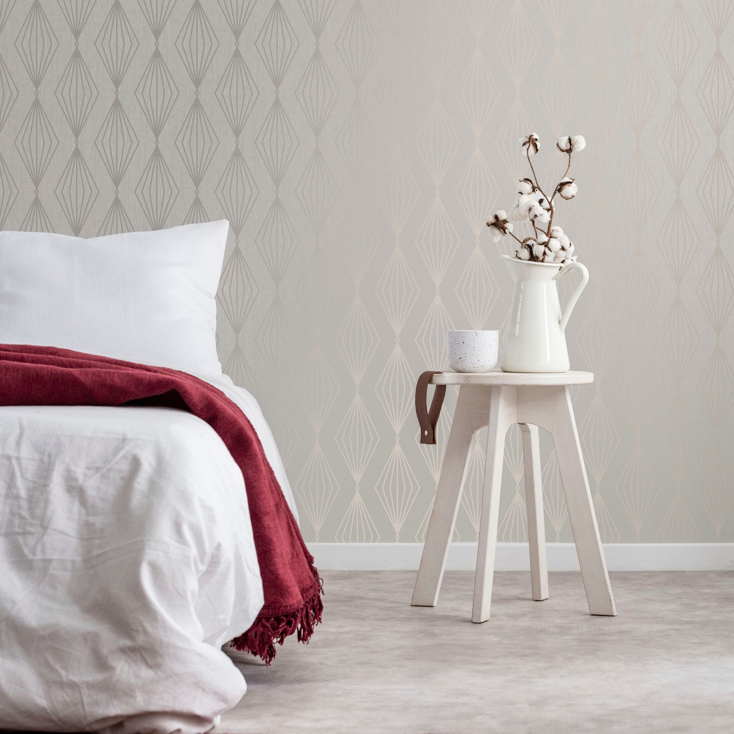 Boutique 1100000002199 "Marquise Geo" geometrisch Dunkelgrün - 10mx52cm