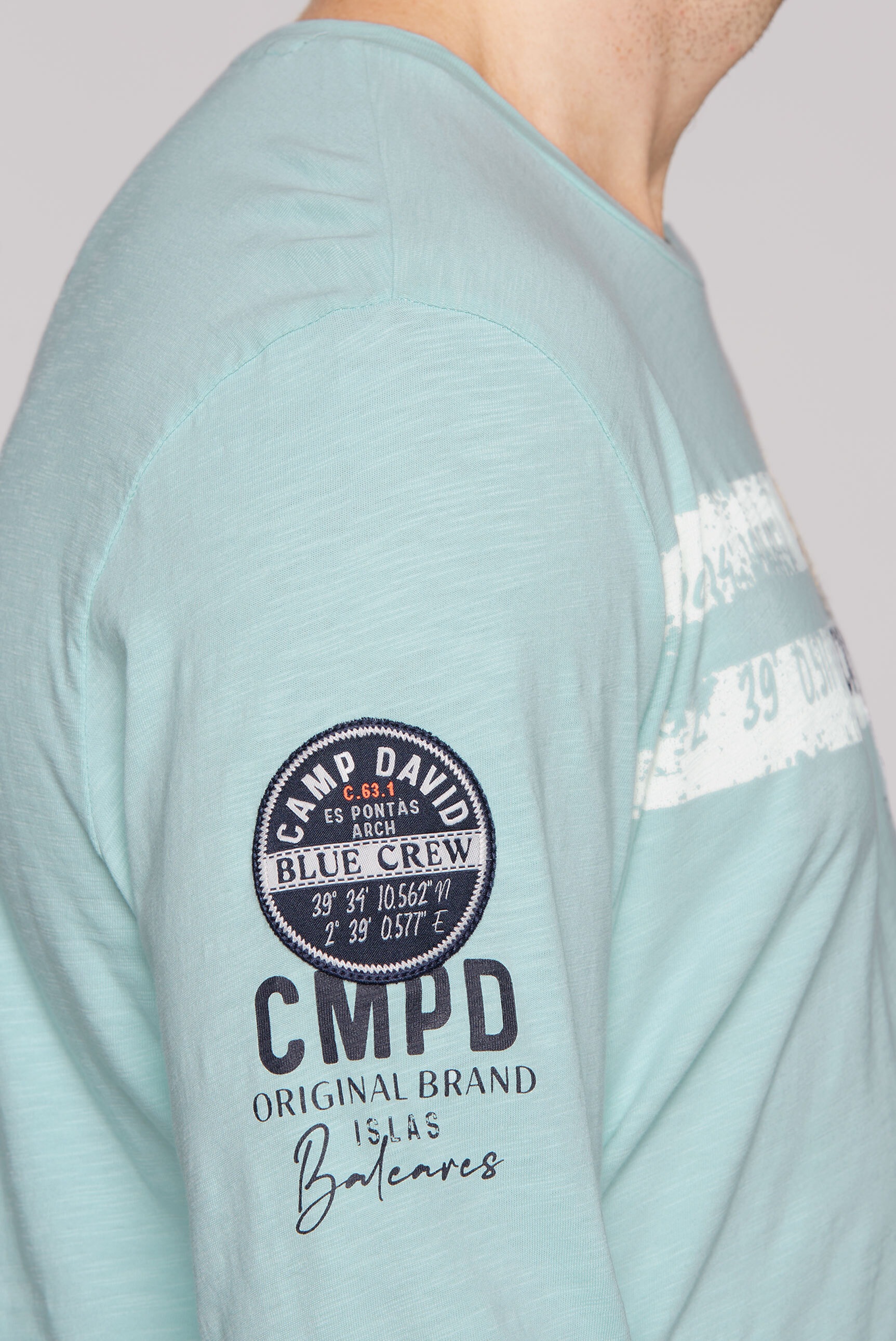 CAMP DAVID Rundhalsshirt, aus Baumwolle