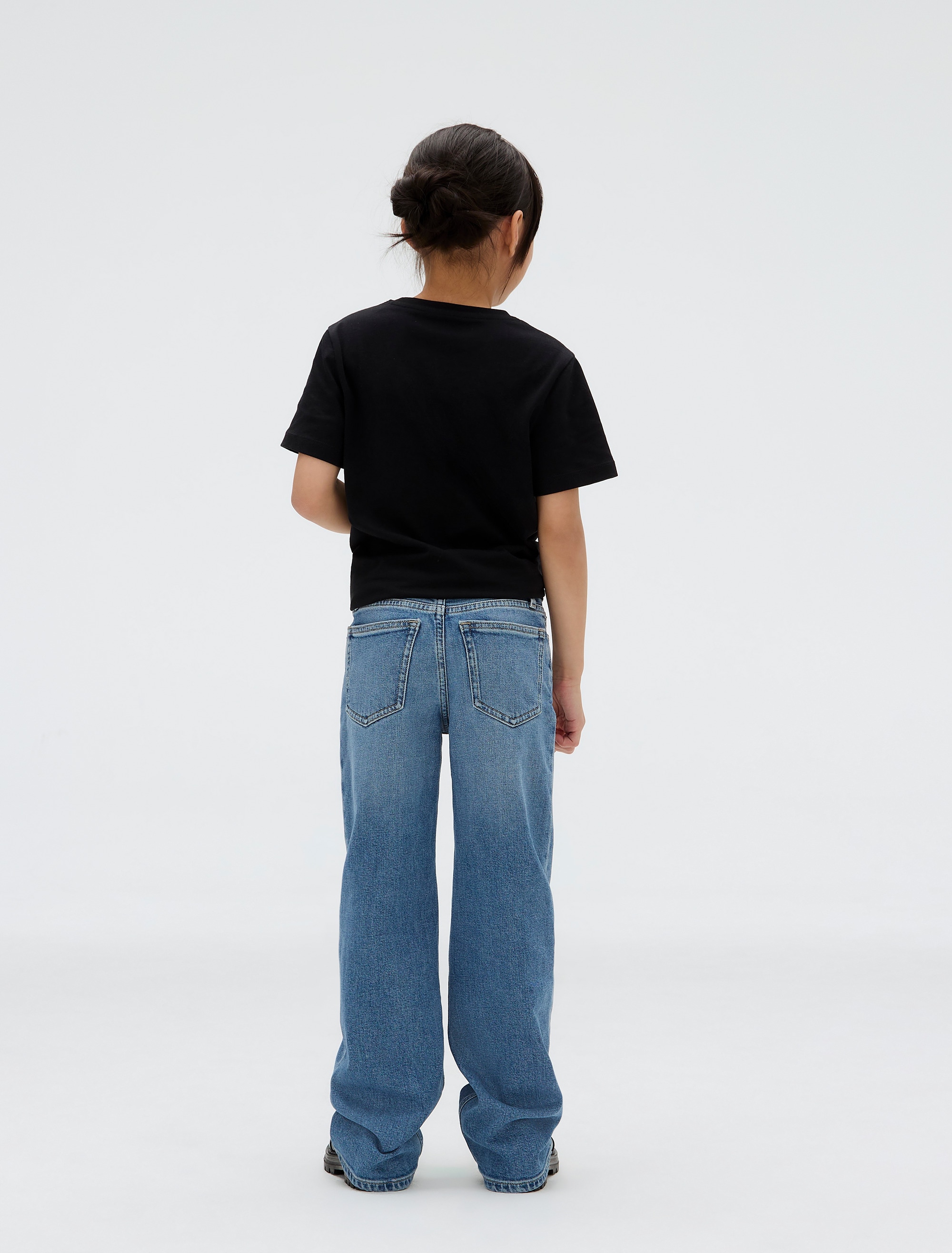 Calvin Klein Jeans Weite Jeans »HR WIDE LEG AUTHENTIC BLUE DENIM«, für Kinder bis 16 Jahre, mit weitem Bein
