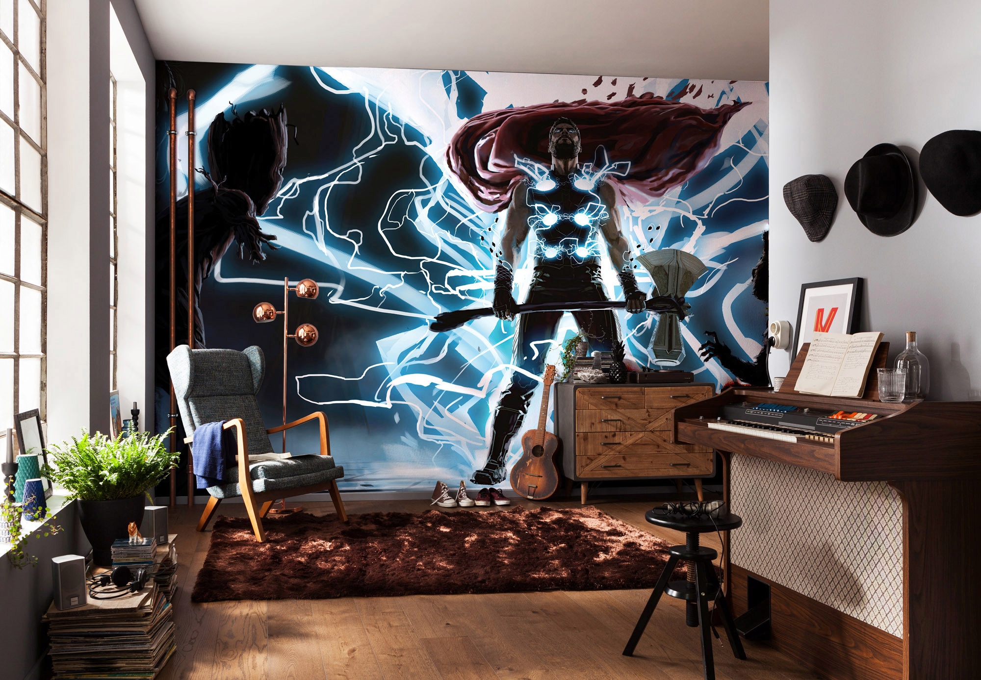 Komar Fototapete »Thor God of Thunder«, bedruckt-Comic-Retro-mehrfarbig,  500x280 cm (Breite x Höhe) online kaufen | BAUR