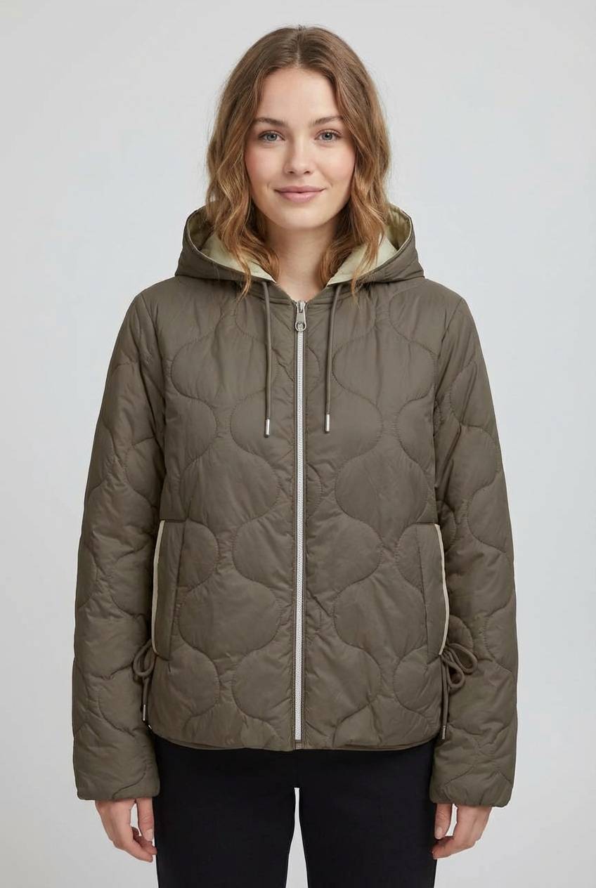 ONLY Steppjacke »ONLMIKI HOOD QUILT JACKET CC OTW« mit Kapuze mit seitlichem Kordelzug am Saum