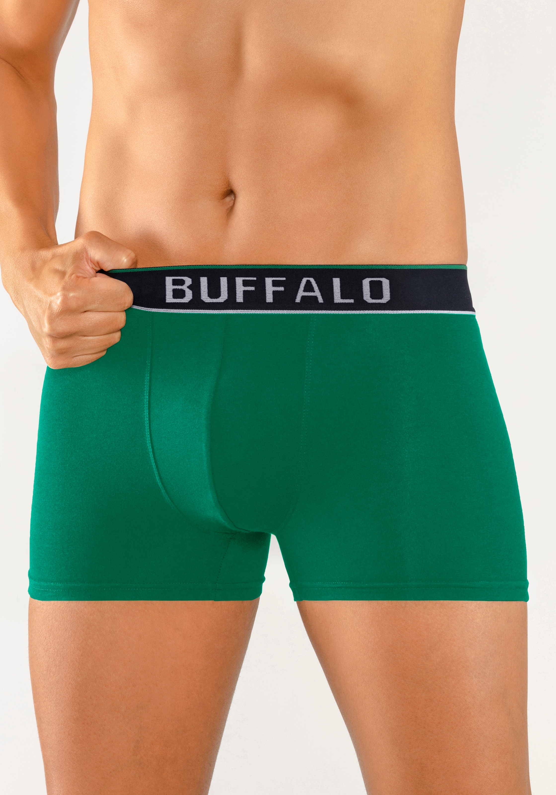 Buffalo Boxer »Boxershorts für Herren«, (Packung, 3 St.), aus Baumwoll-Mix