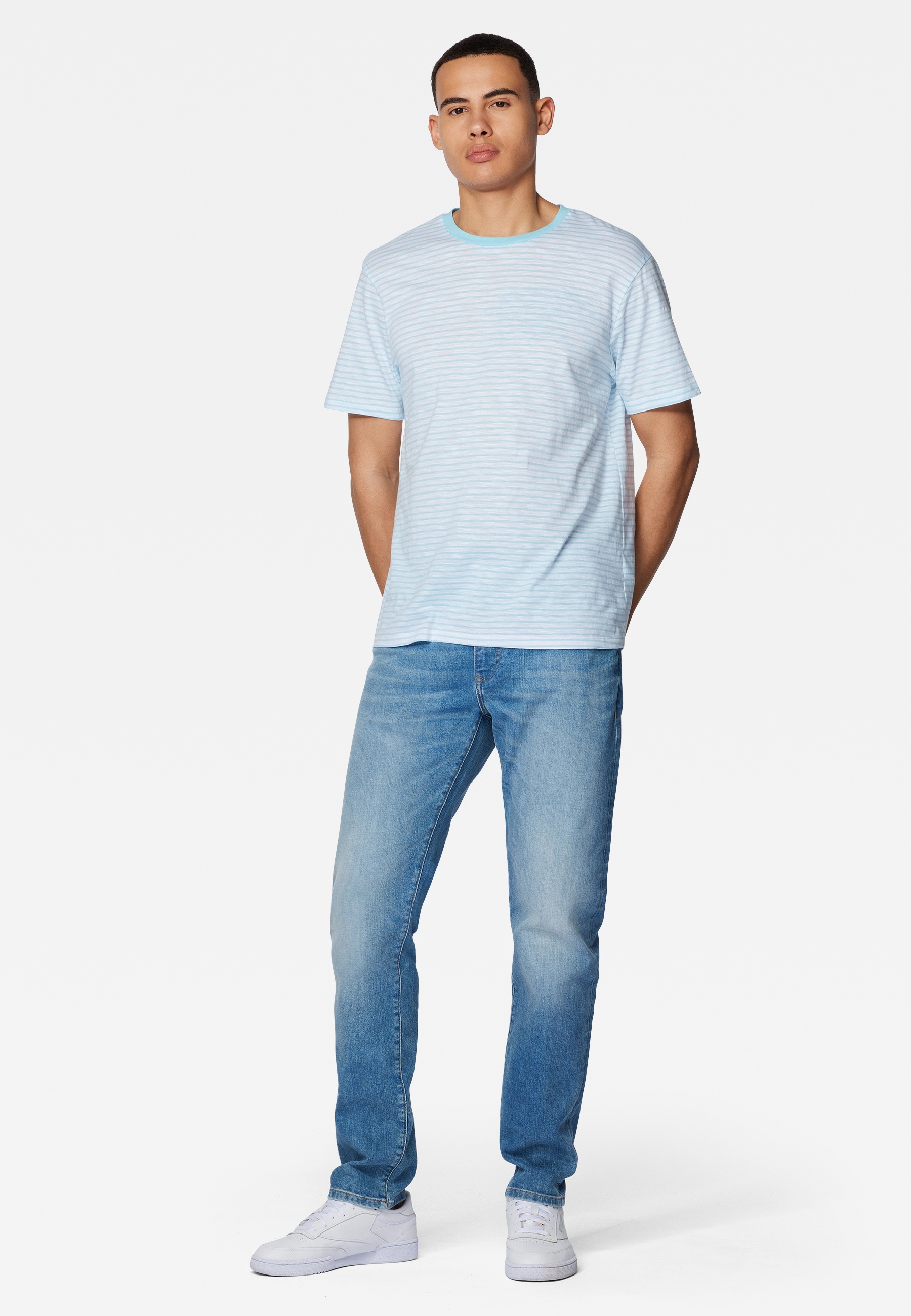 Mavi Stripe Tee – T-Shirt Uomo A Righe, Girocollo, Cotone Morbido, Casual - 3