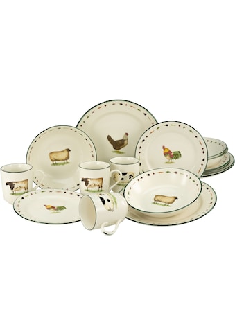 CreaTable Kombiservice »Geschirr-Set Farms Anima...