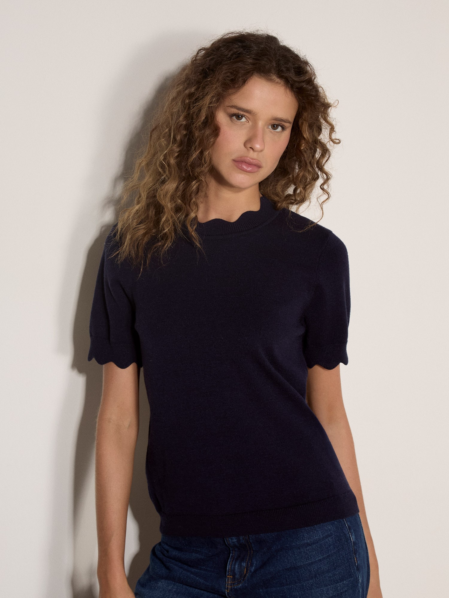 Apricot T-Shirt "Wellenrand Shirt"