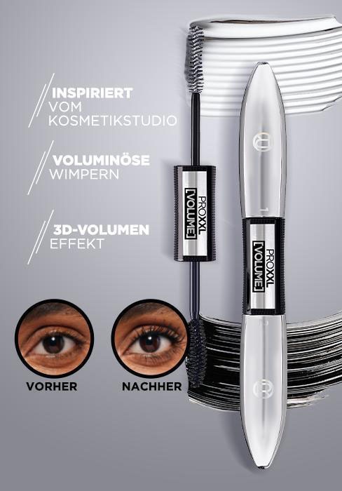 L'ORÉAL PARIS Mascara »ProXXL Volume Mascara schwarz«, mit spezieller Fasertechnologie