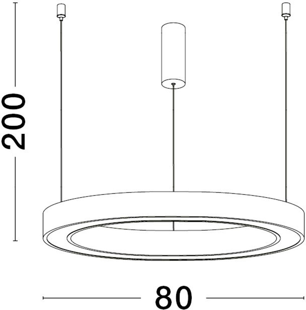 Nova Luce LED-Hängeleuchte »STING« LED-Modul 1 Stk. Warmweiß Mit Leuchtmittel; Höhenverstellbar