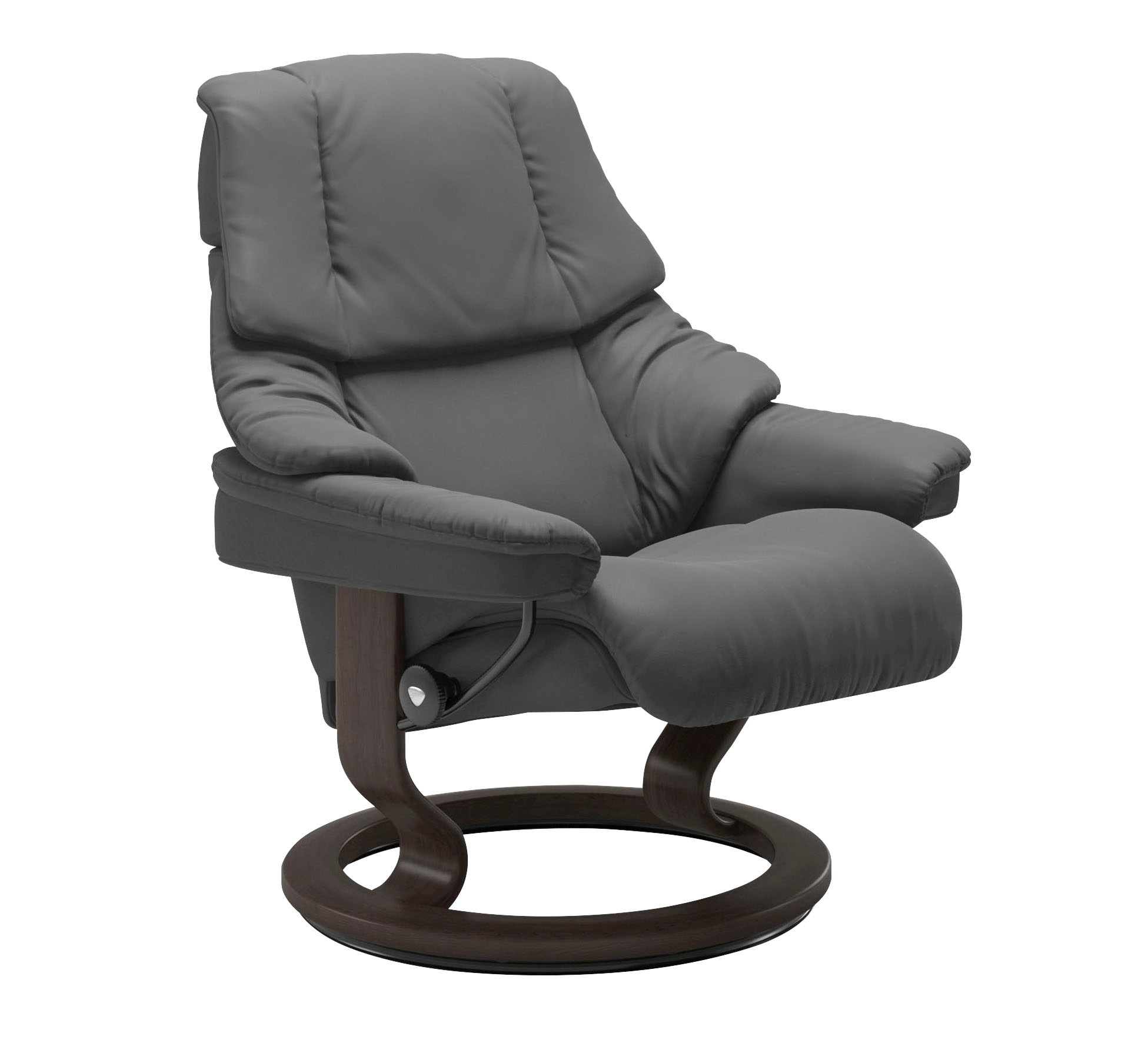 Stressless® Relaxsessel »Reno« Set, Relaxsessel mit Hocker,  mit Hocker, mit Classic Base, Größe S, M & L, Gestell Wenge