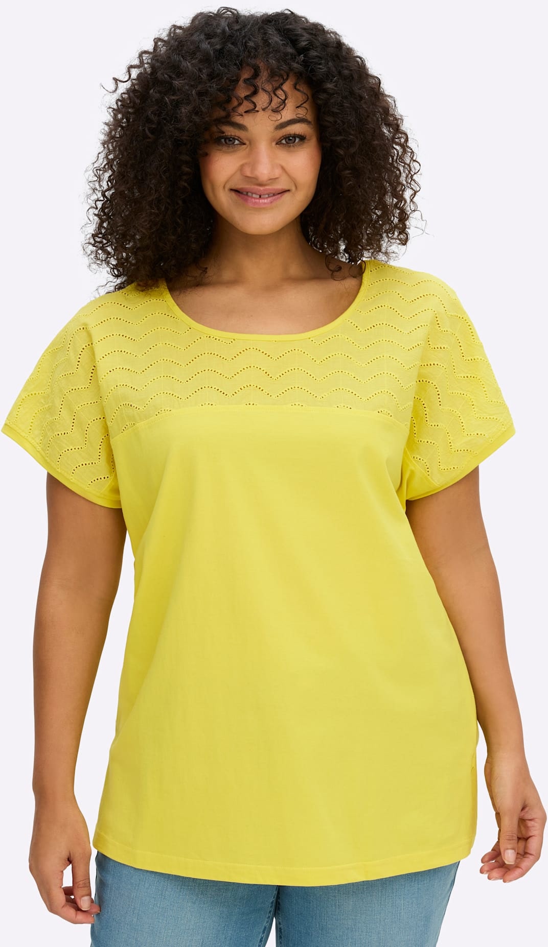 Sheego T-Shirt "Kurzarm-Shirt" 1