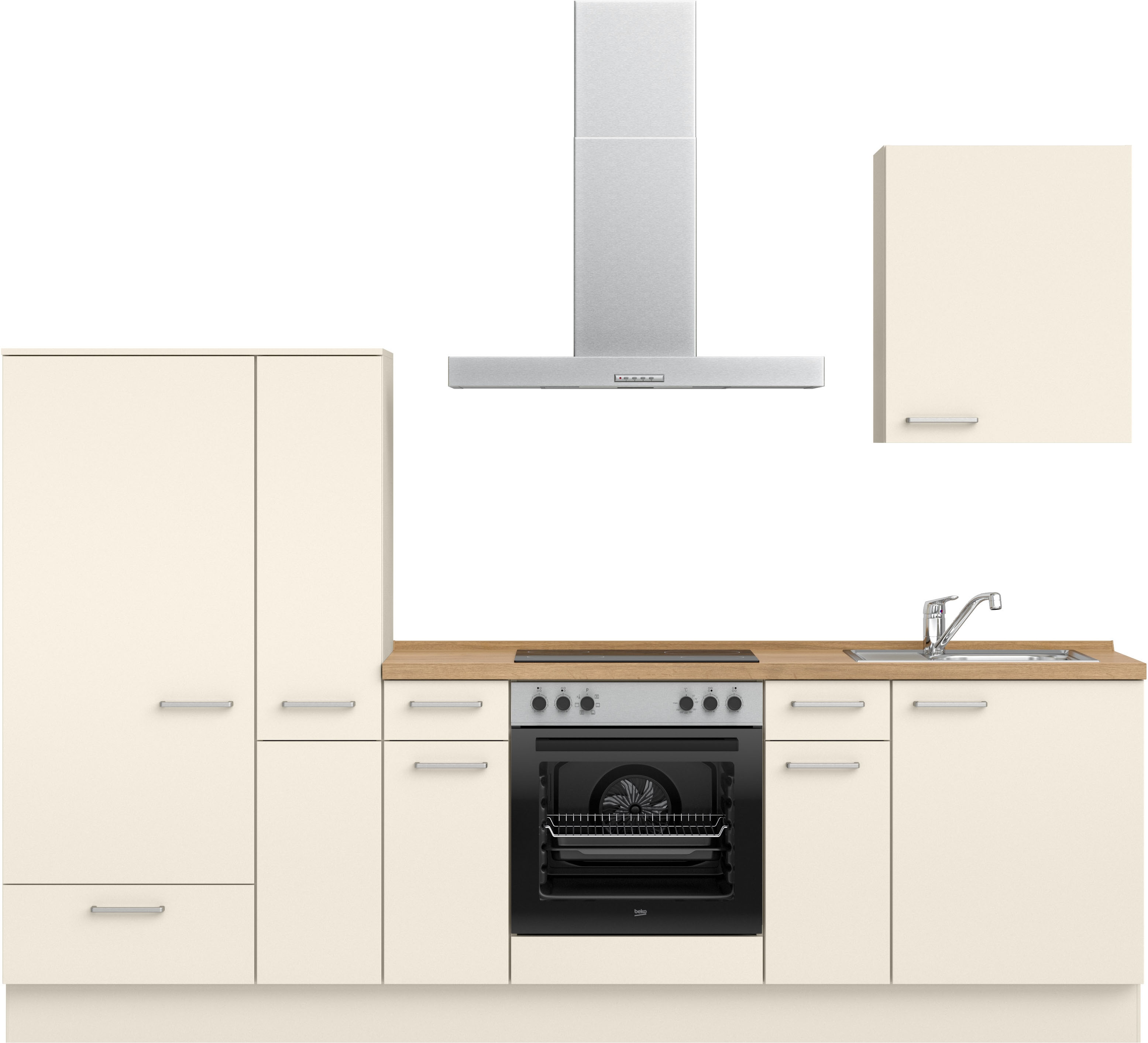 nobilia ""Touch I", NEU: individuell anpassbar mit gratis Profi-Beratung" vormontiert, Breite 270 cm, Ausrichtung wählbar, wahlw. mit E-Geräten