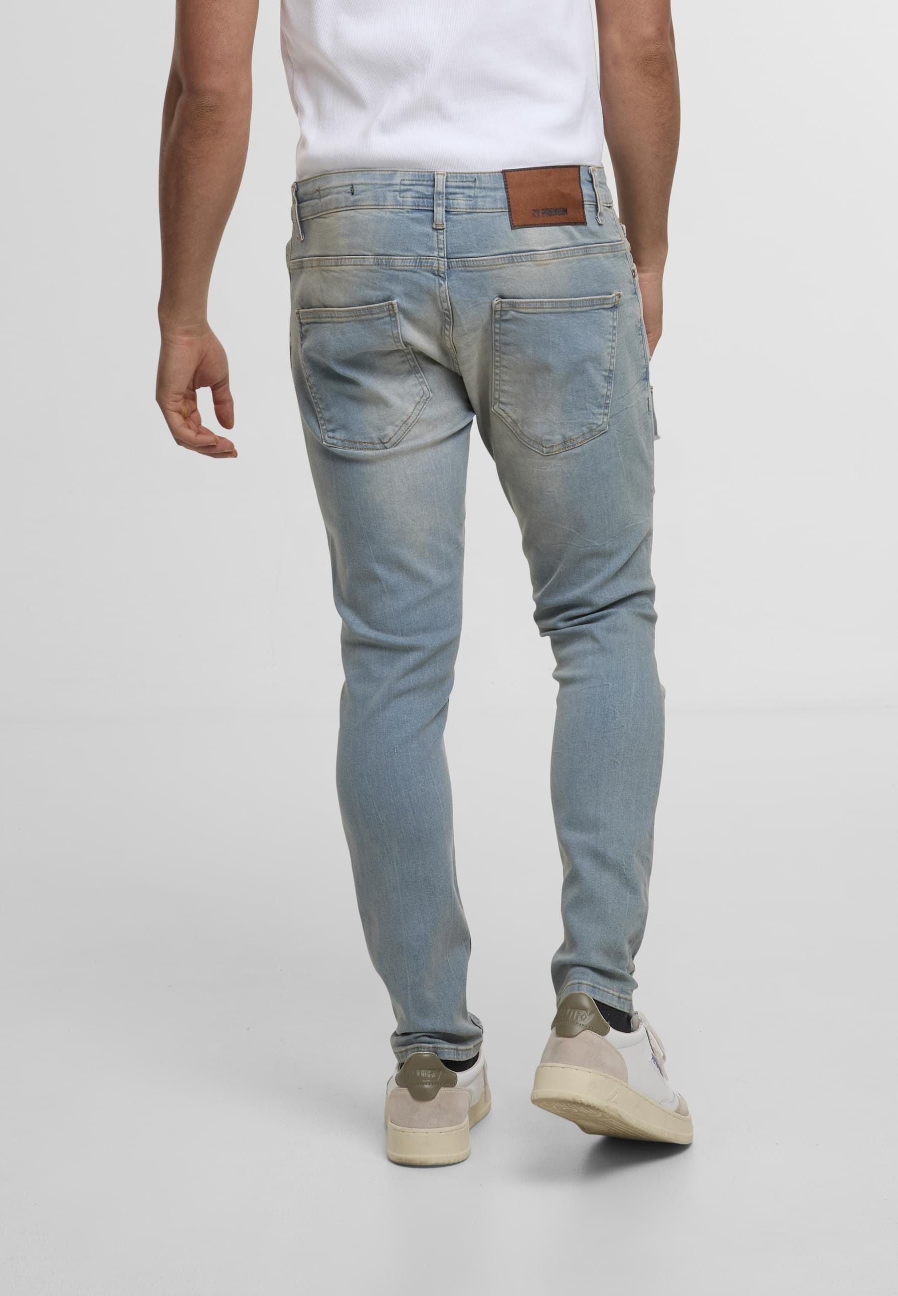2Y Studios Bequeme Jeans »2Y Studios Herren 2Y Destroyed Cropped Skinny Fit Denim«, (1 tlg.)