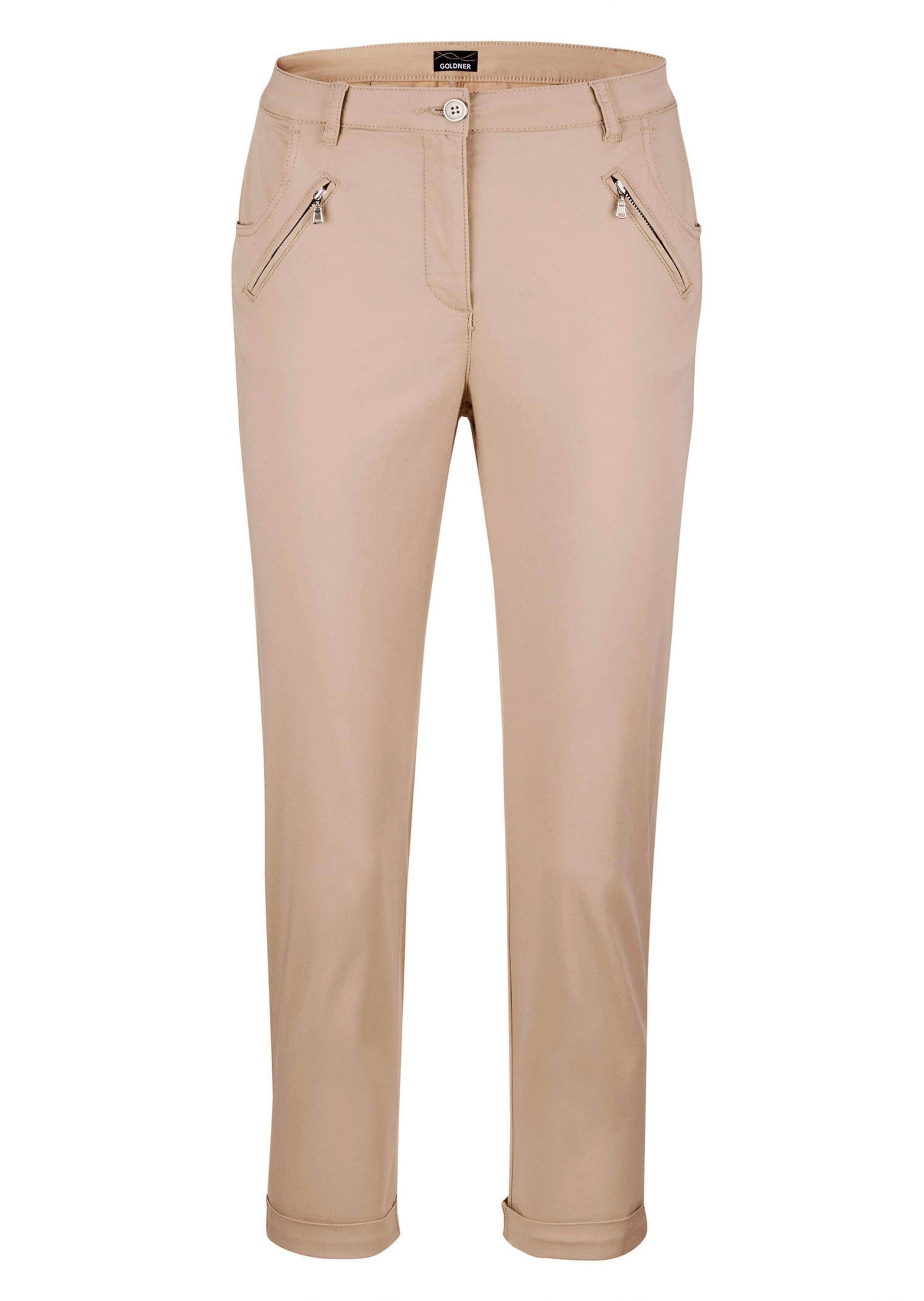 GOLDNER 7/8-Hose "Kurzgröße Baumwollhose mit Formbund" Ohne