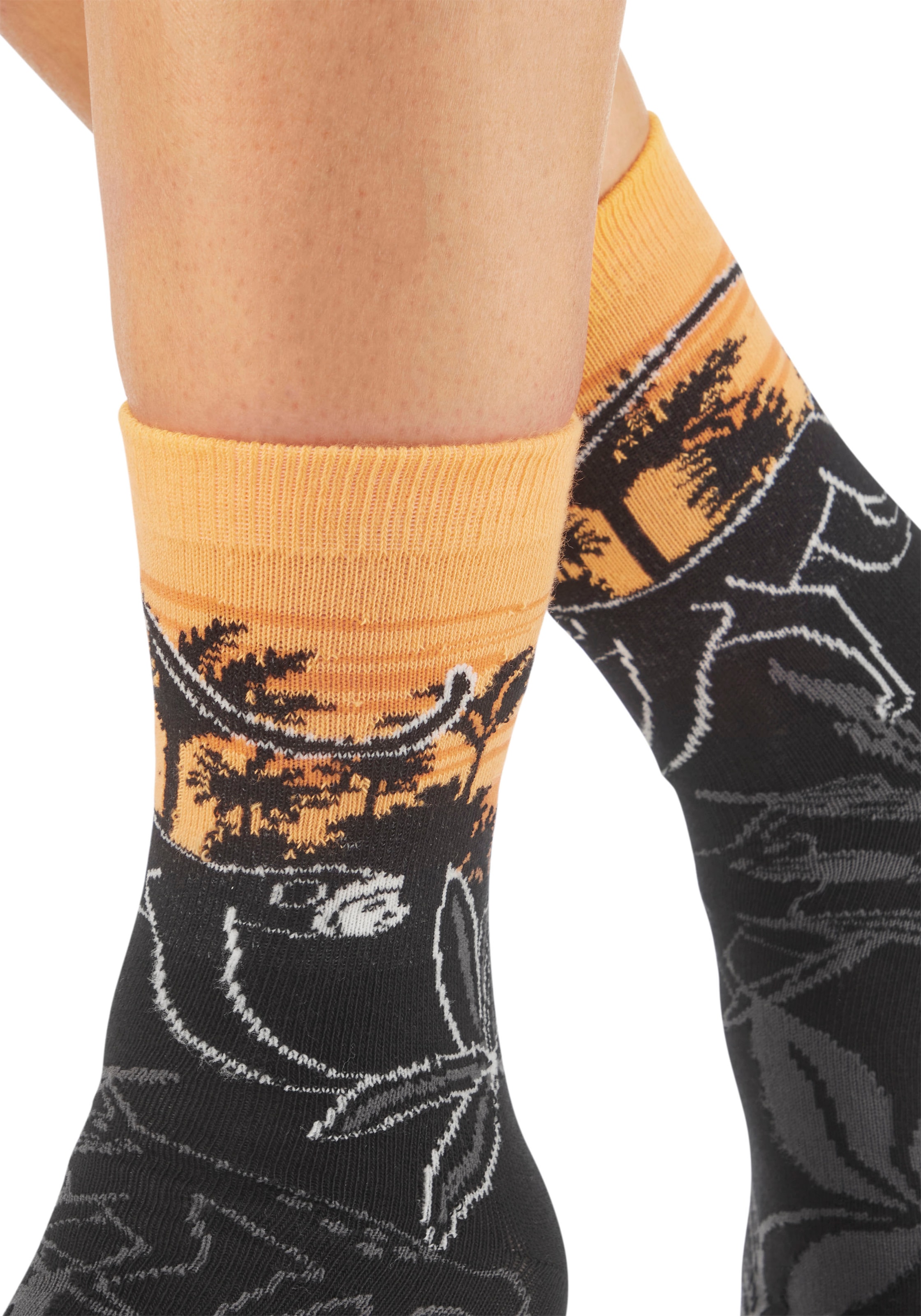 H.I.S Basicsocken Packung, 5 Paar tlg. mit aufwendigen Designs