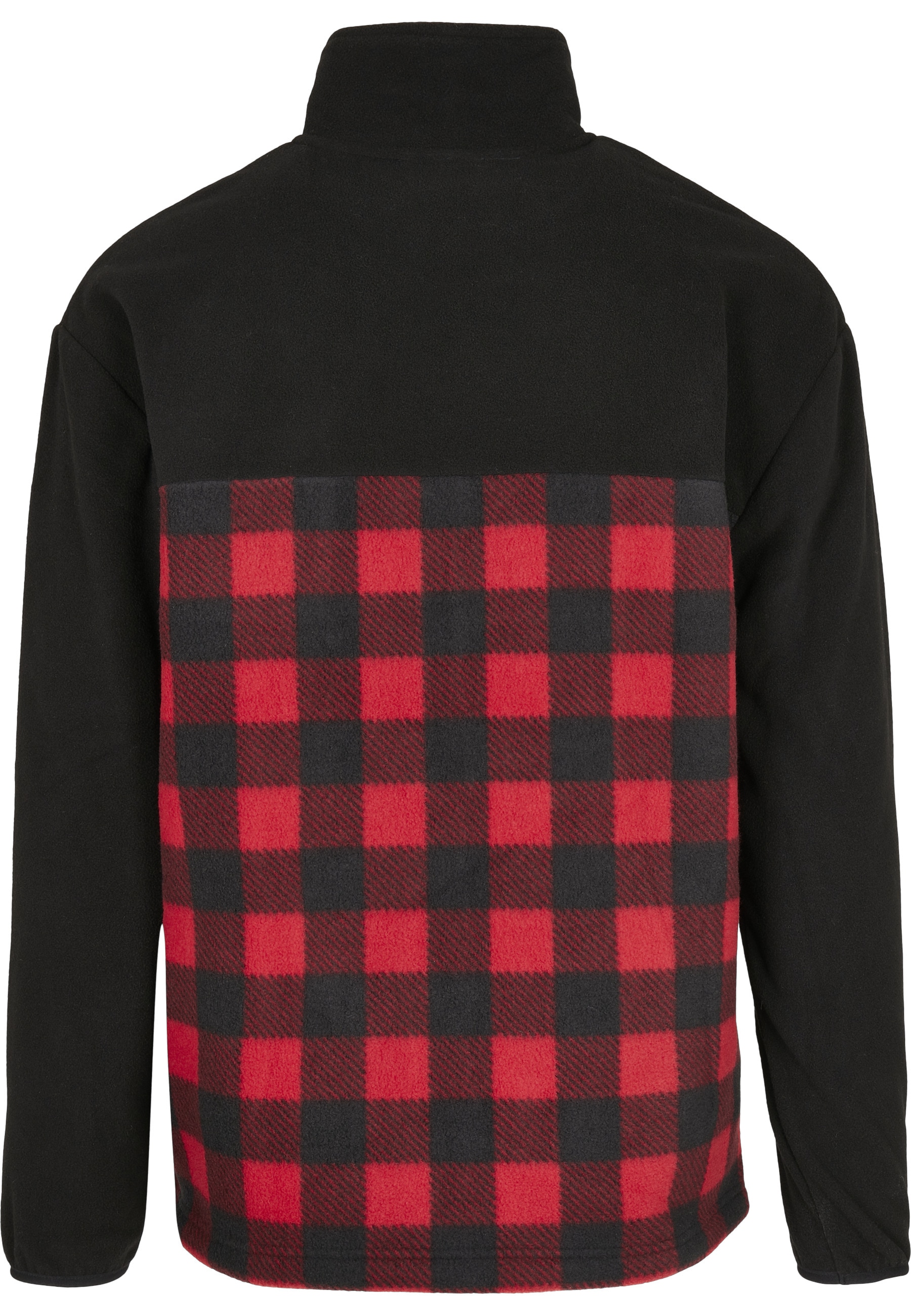 URBAN CLASSICS Winterjacke »Urban Classics Herren Patterned Polar Fleece Track Jacket« 1 Stk. tlg. mit Kapuze