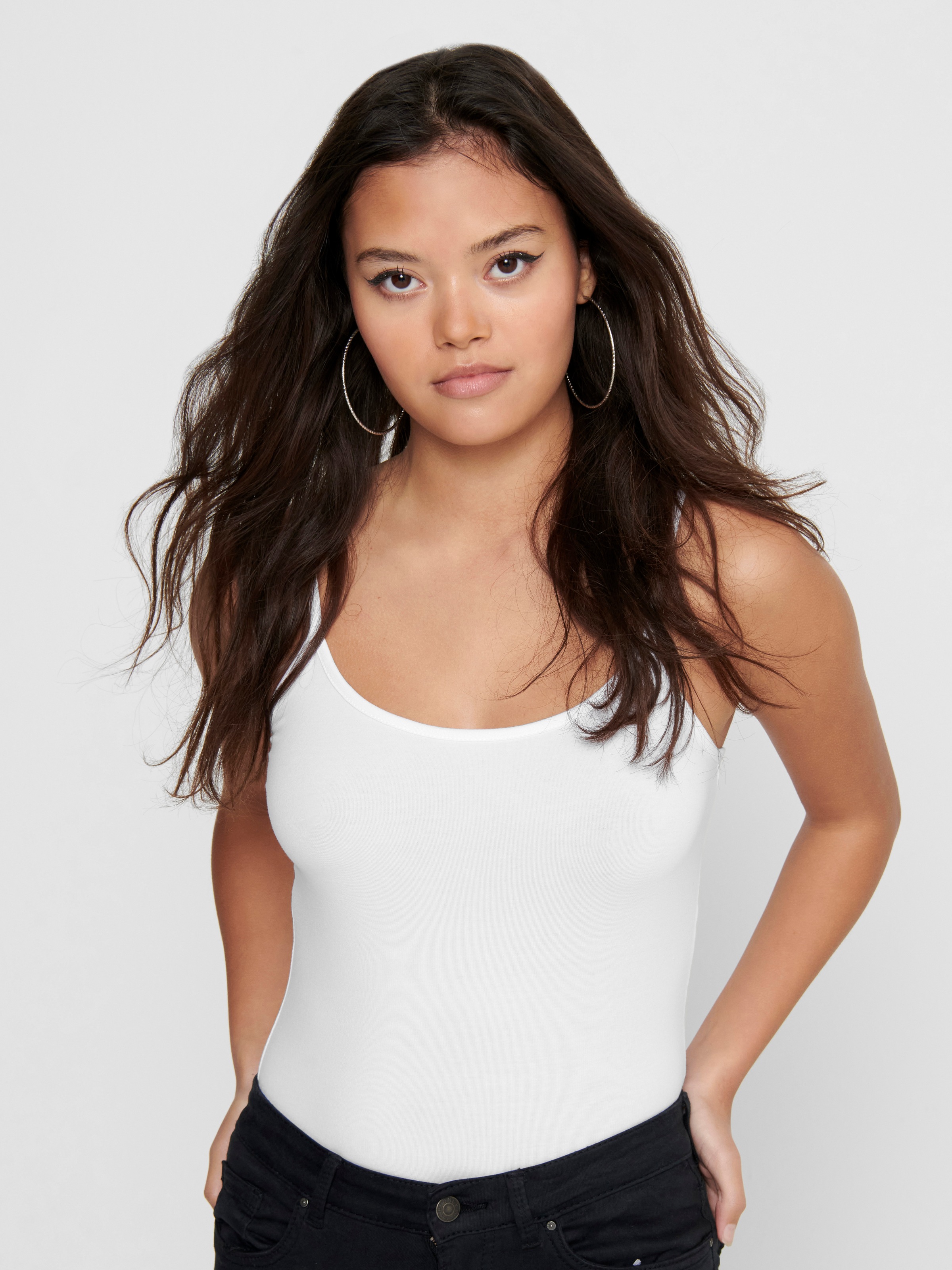 Thumbnail - ONLY Spaghettitop "ONLLOVE – Spaghettitops im Doppelpack mit elastischem Tragekomfort" Packung, 2 Baumwollmischung, regu...