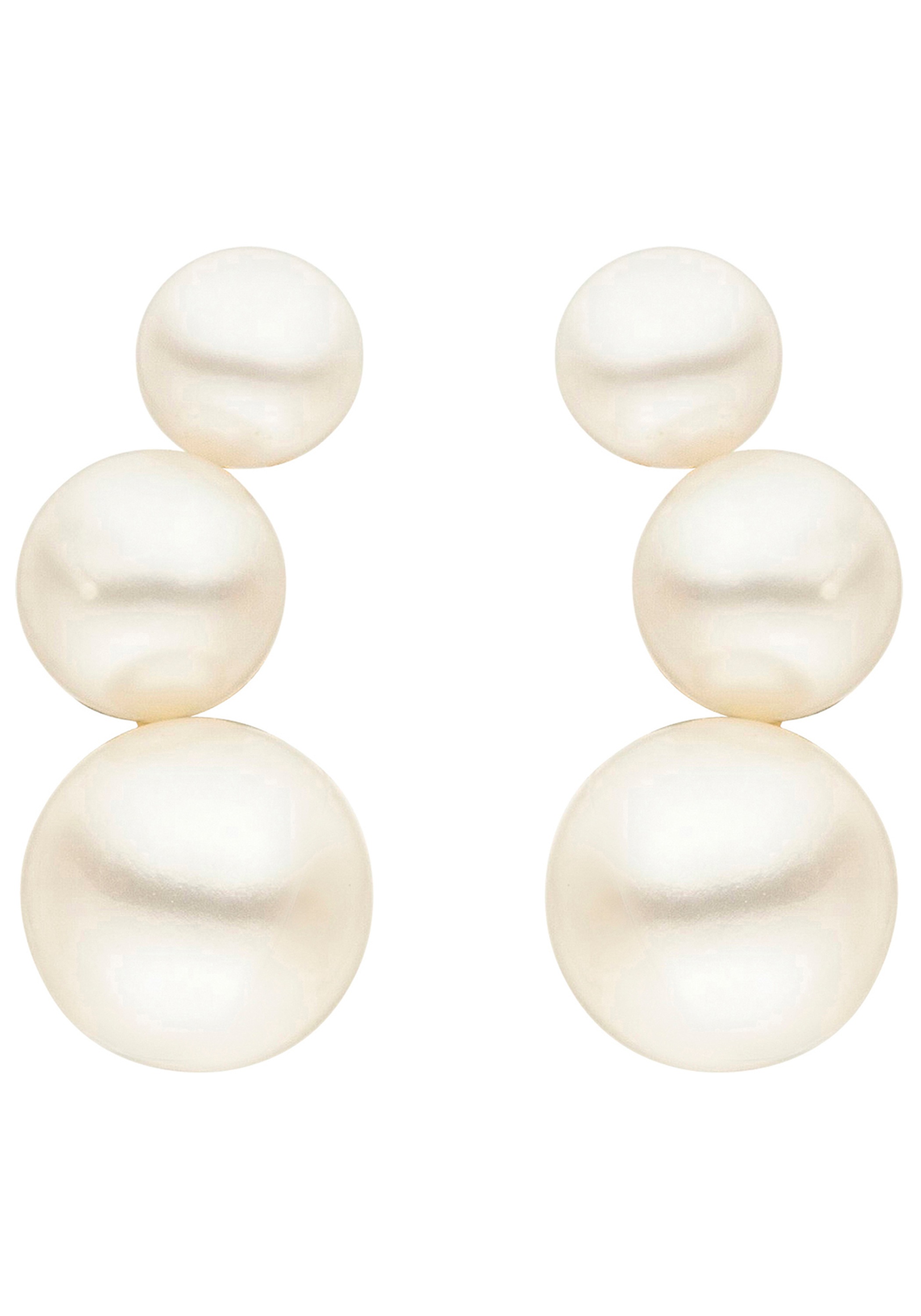JOBO Perlenohrringe »Ohrringe mit 6 Perlen 17 mm« 14 Karat 585 Gold