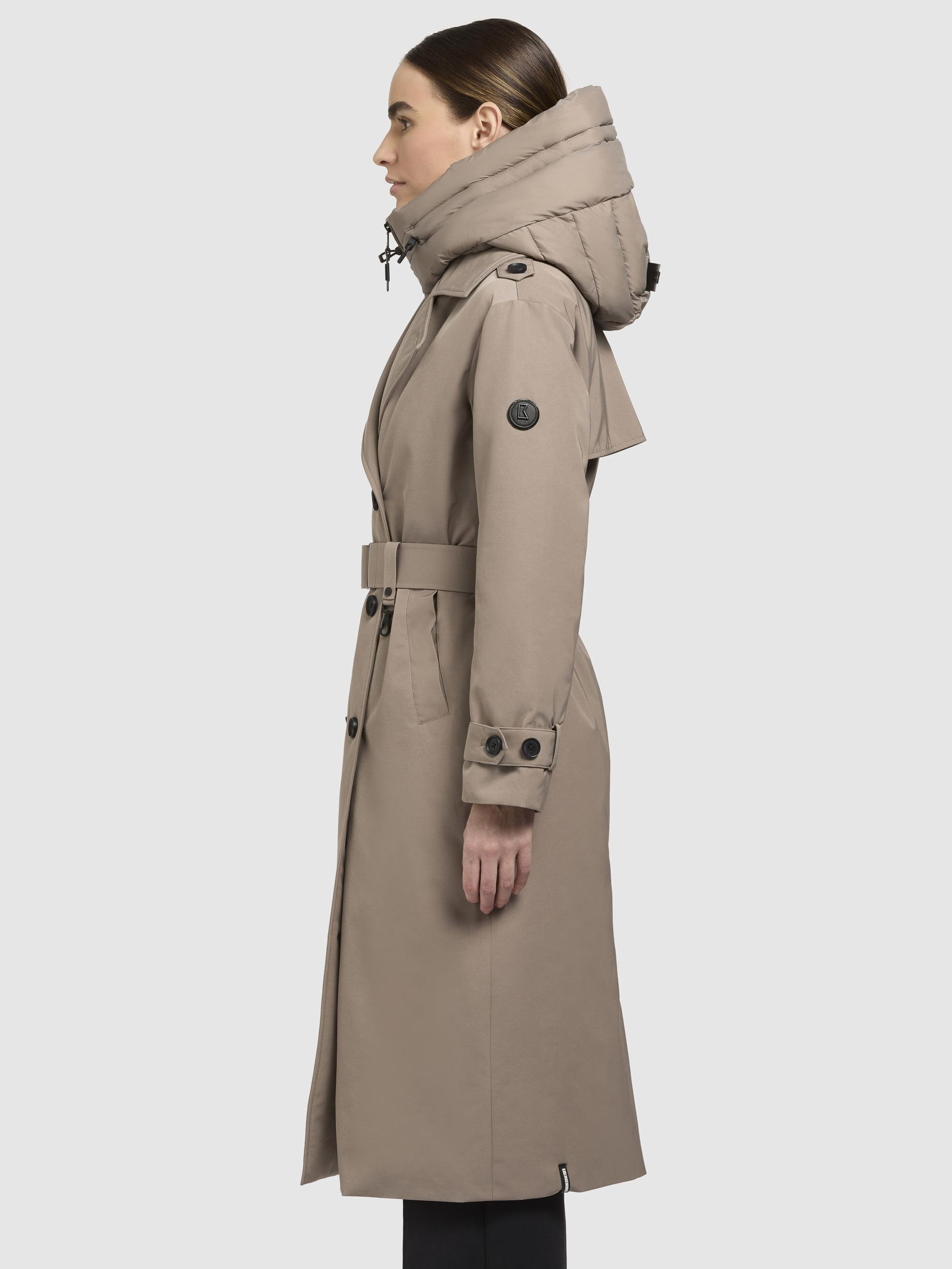 khujo Trenchcoat »Elena«, Warmer Wintermantel mit doppelter Knopfleiste