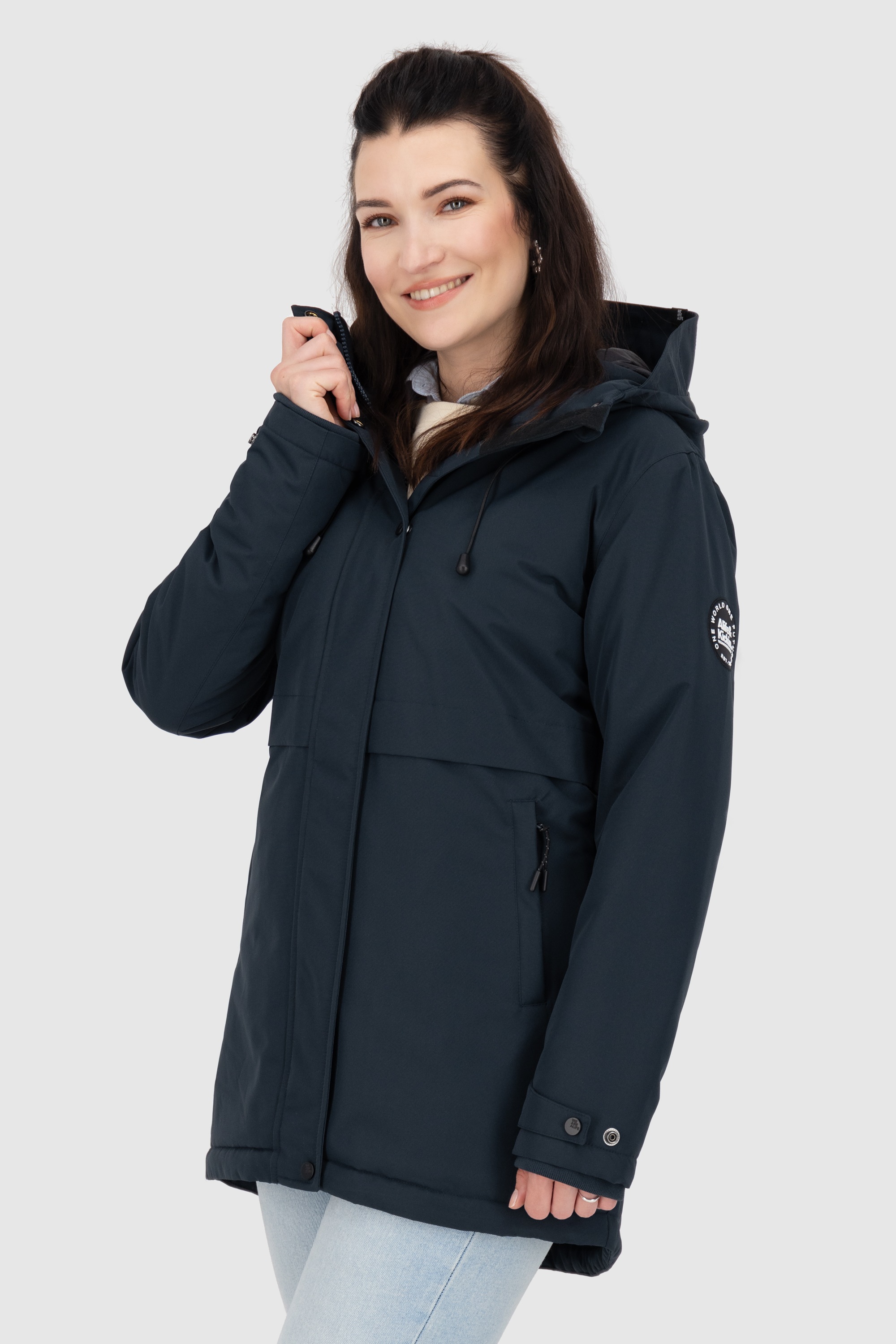 Alife & Kickin Winterjacke »Damen MarlyAK A«, Leicht taillierte Jacke mit Ärmelbündchen und Kapuze