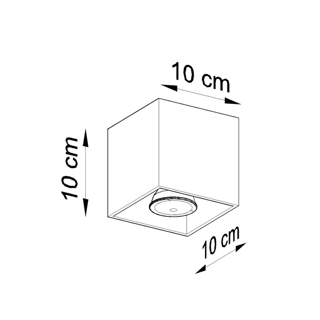 SOLLUX lighting Deckenleuchte »HATI«, 1 flammig-flammig