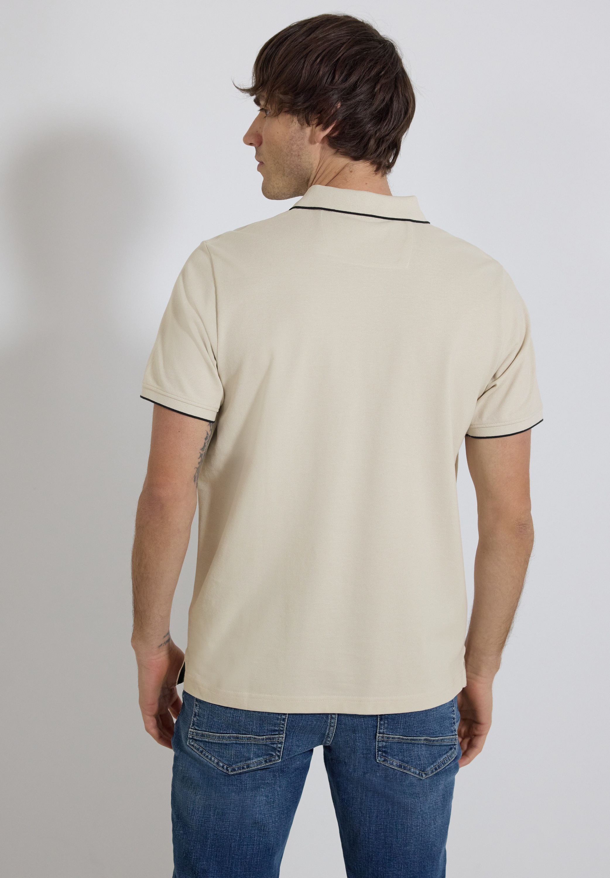 STREET ONE MEN Poloshirt aus reiner Baumwolle günstig online kaufen