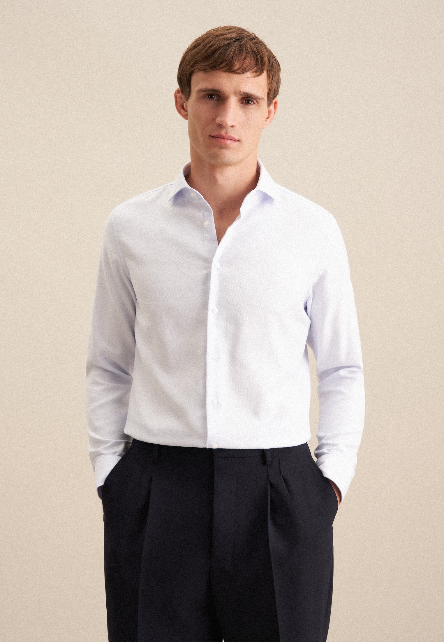 seidensticker Businesshemd "Slim" Slim 1/1 Extra lang Kentkragen Uni günstig online kaufen