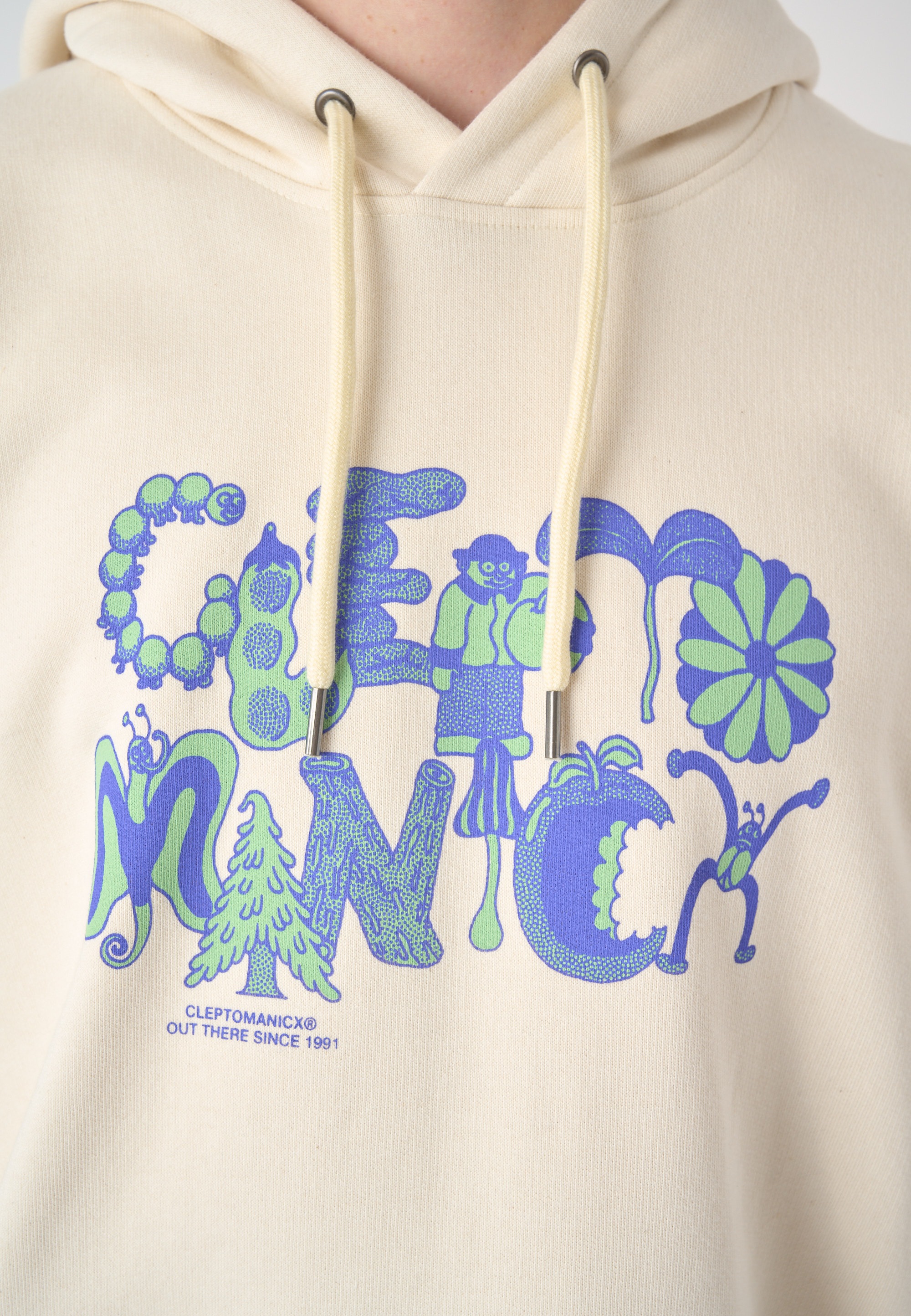 Cleptomanicx Kapuzensweatshirt »Guard the Garden«, mit großem Frontprint