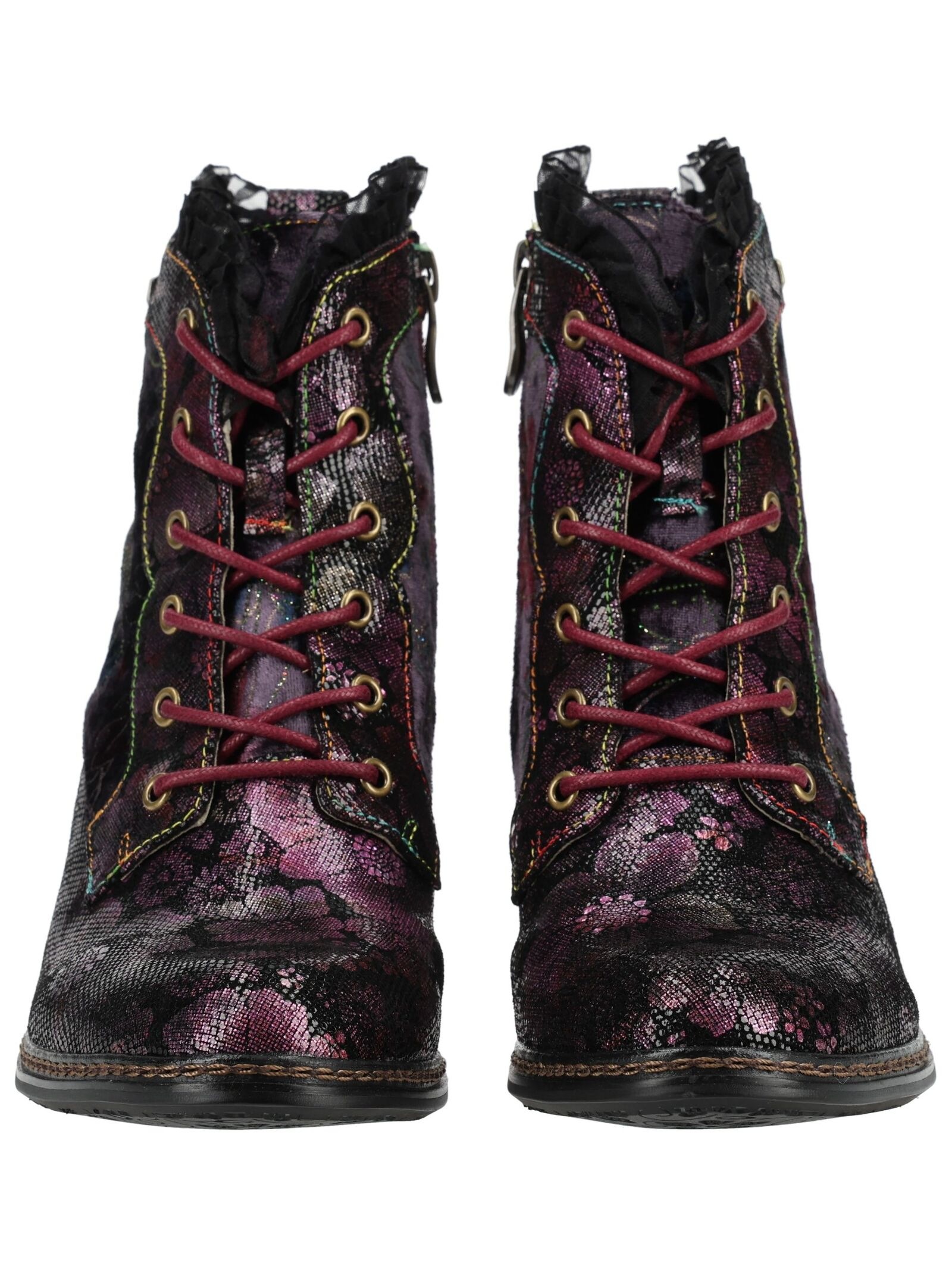 LAURA VITA Schnürstiefelette »LAURA VITA Pumps Leder/Textil«