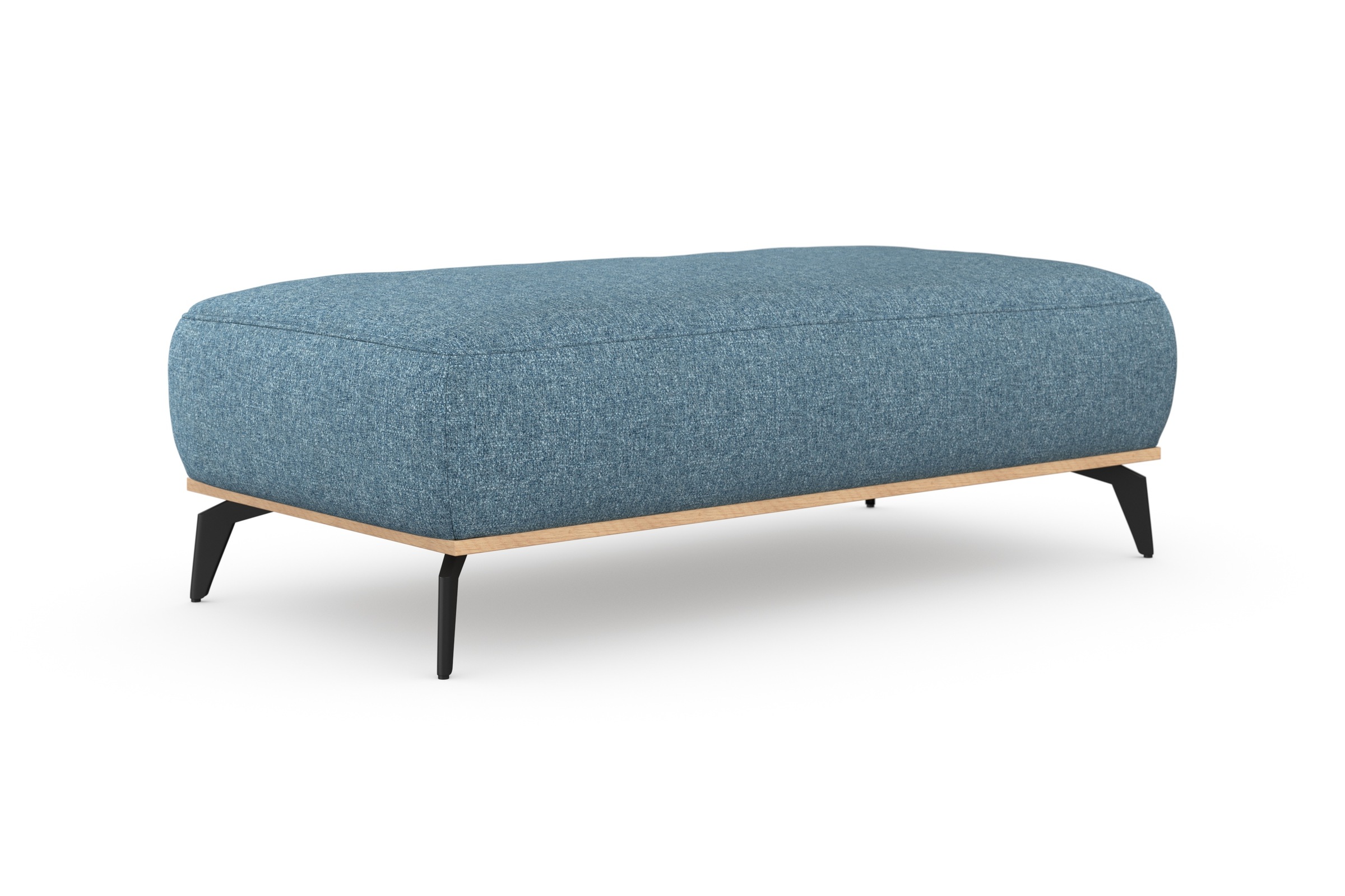 Home affaire Polsterhocker "Fjord" Mit einem Holzrahmen in Buche massiv eic günstig online kaufen