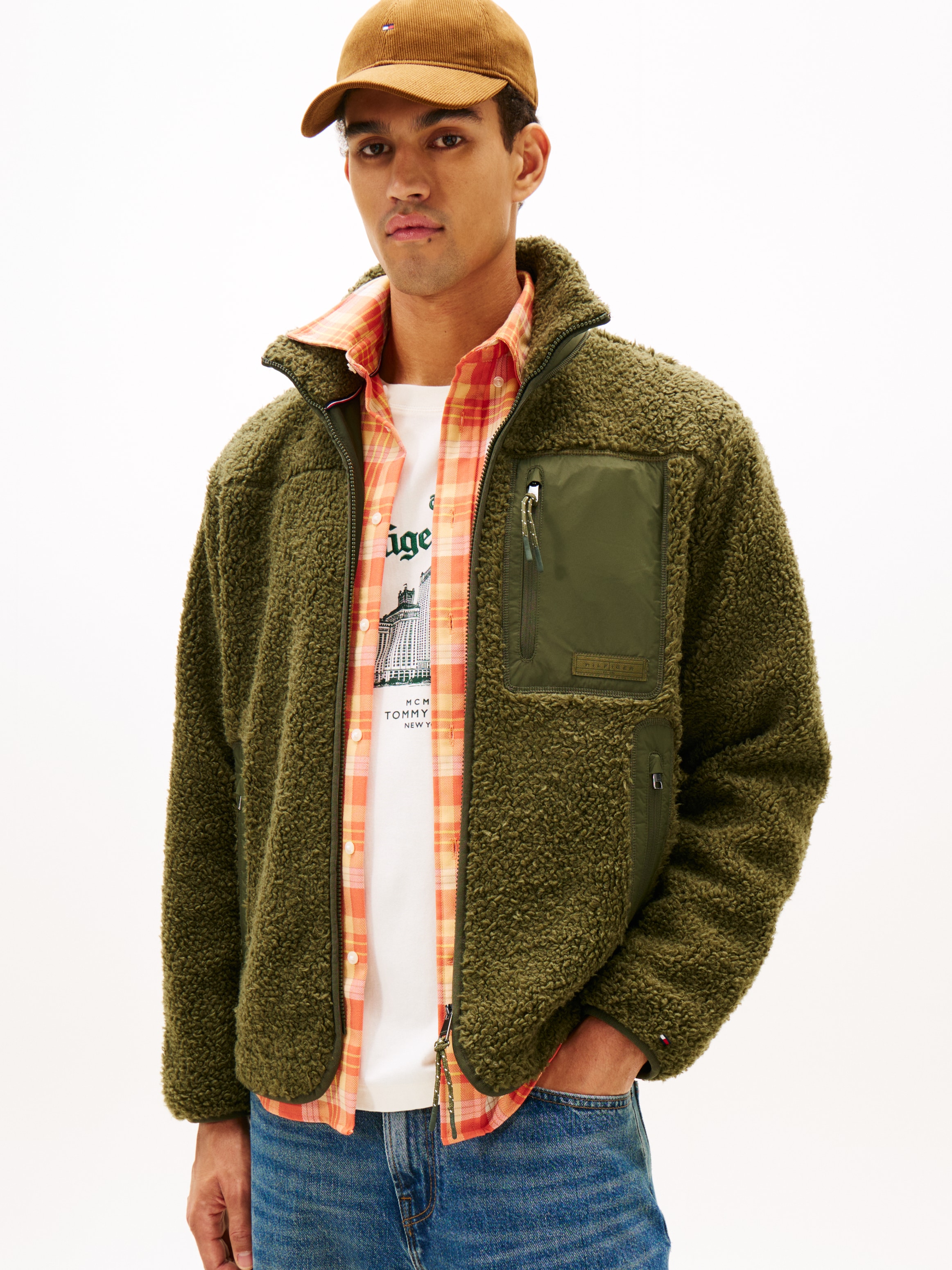 Tommy Hilfiger Sweatjacke "TEDDY FLEECE ZIP THROUGH", Übergangsjacke Herbst günstig online kaufen