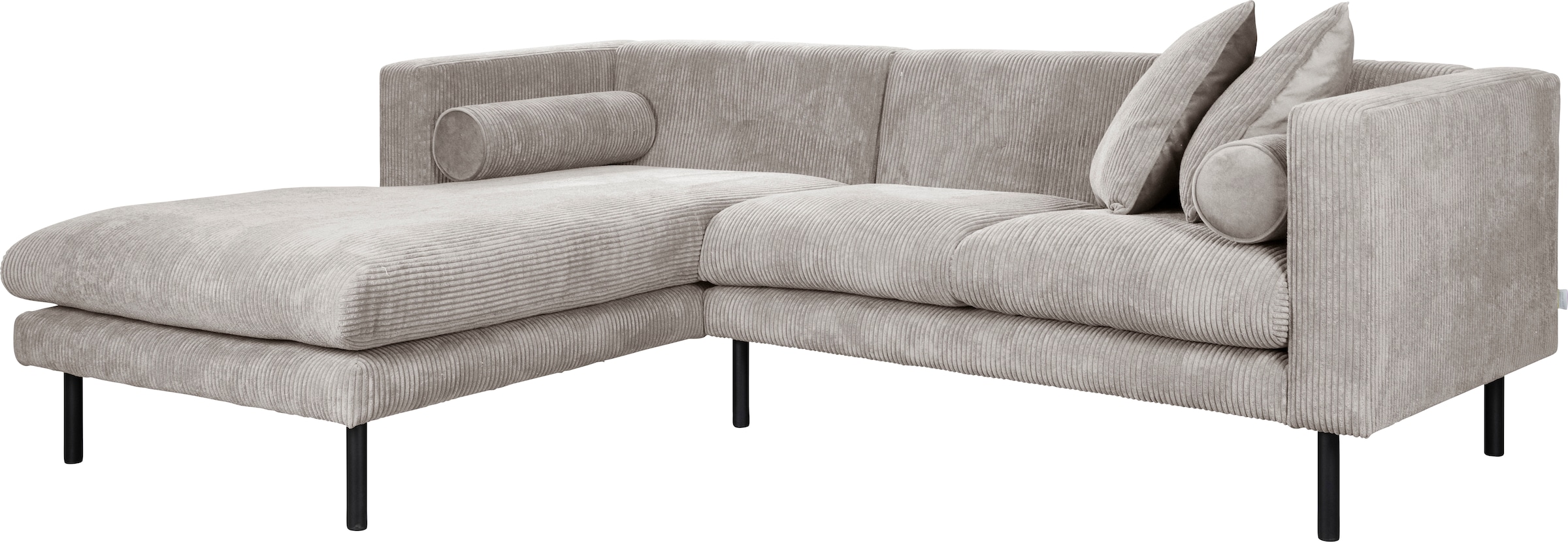 Guido Maria Kretschmer Home&Living Ecksofa »Lillibeth L-Form Designsofa, Maße B/T/H: 240/173/83 cm«, Zierkissen als Wendekissen, in Samtoptik oder Cord