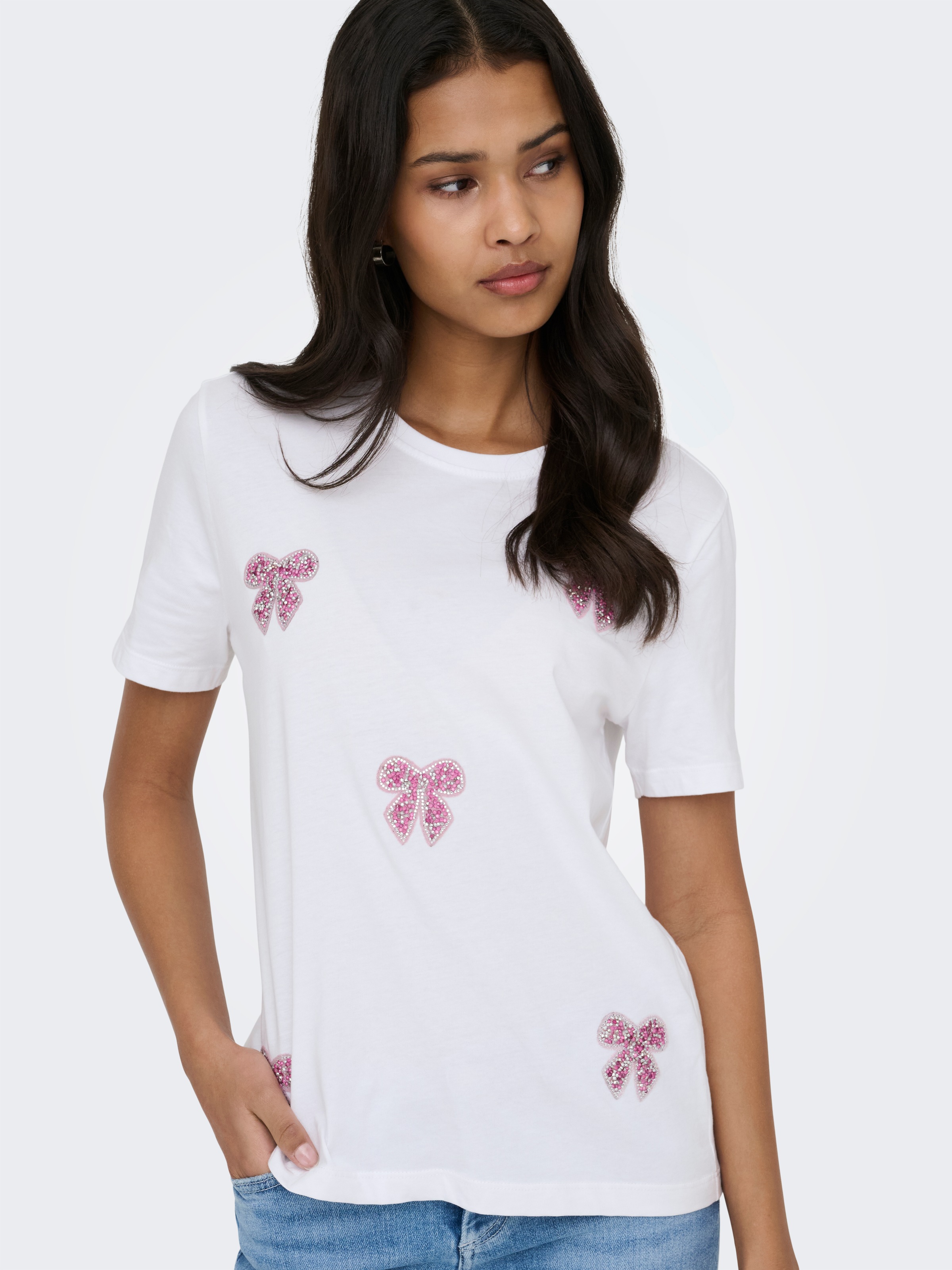 ONLY Kurzarmshirt "ONLKITA REG S/S PRINT TOP NOOS" günstig online kaufen