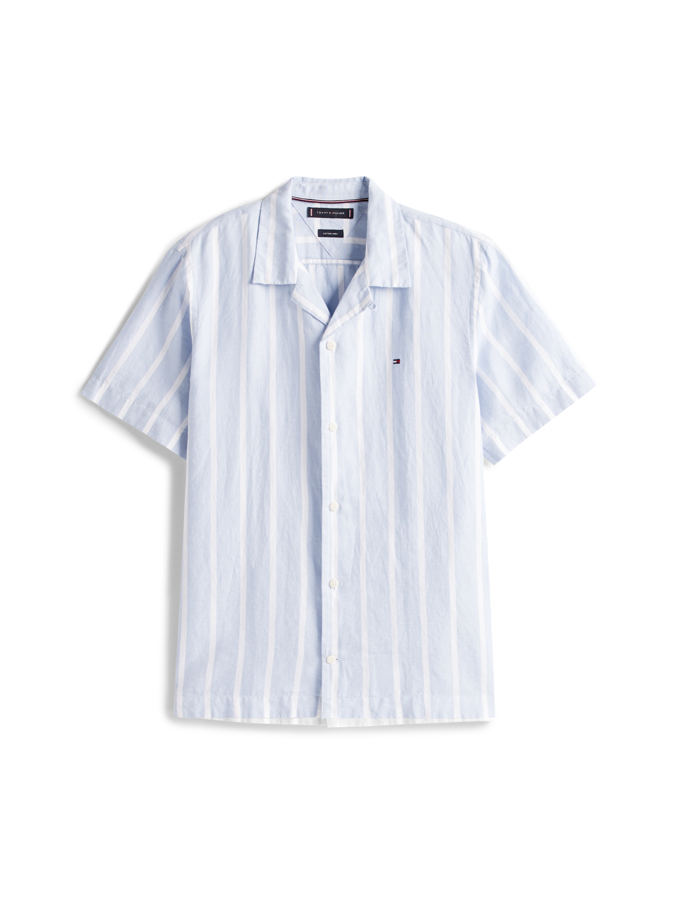Tommy Hilfiger Kurzarmhemd »LINEN BLEND STRIPED SS RF SHIRT«