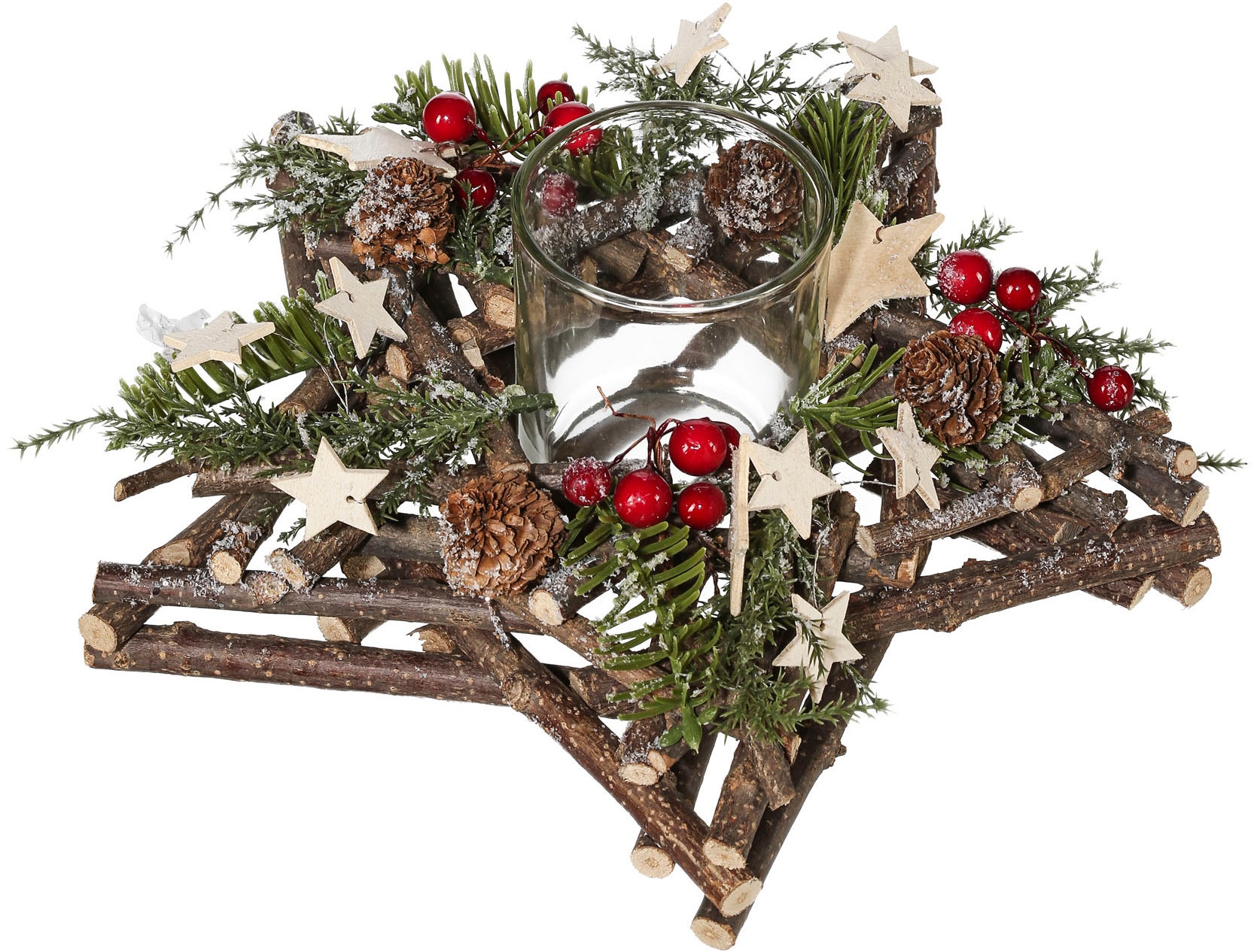 Creativ home Teelichthalter "Adventsgesteck mit Teelichthalter" günstig online kaufen