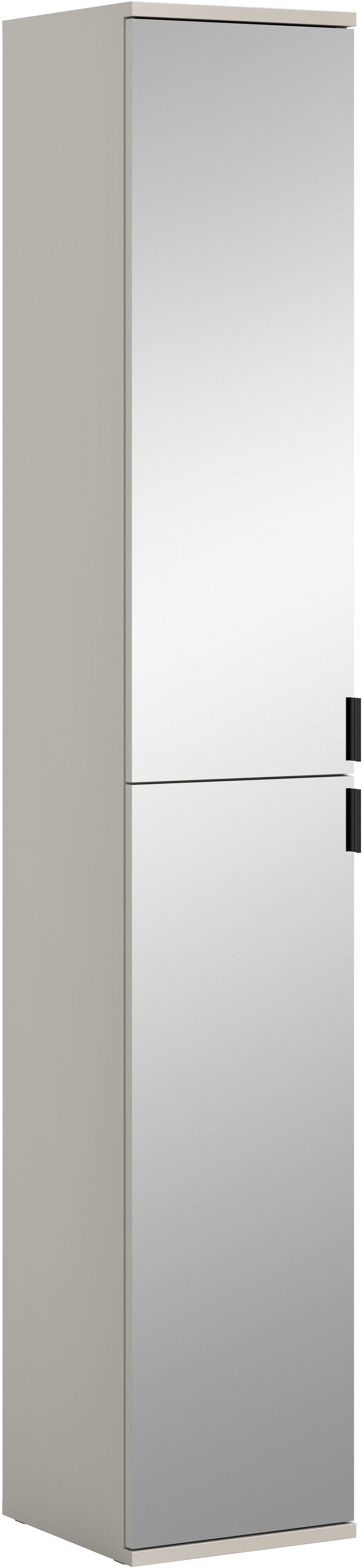 Home affaire Mehrzweckschrank "TRONDHEIM, Höhe 193 cm, 2 Spiegeltüren, 6 Fächer, 4 Einlegeböden" Türanschlag wechselbar, in verschiedenen Farben erhältlich, Schrank, Hochschramk, Mehrzweckschrank, Universalschrank, Flur, Diele