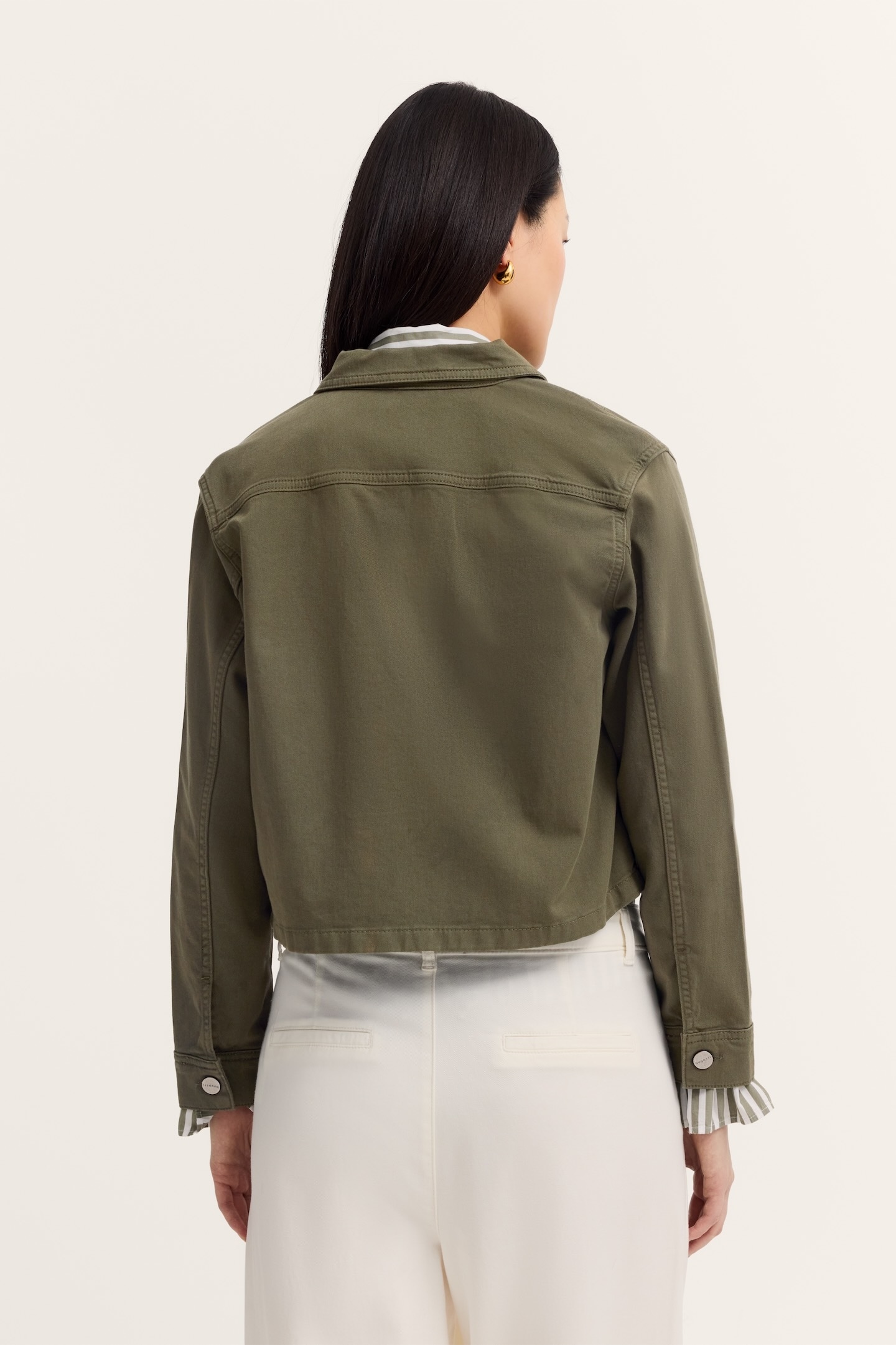 bugatti Jeansjacke »Hemdkragen«, mit verdeckter Knopfleiste
