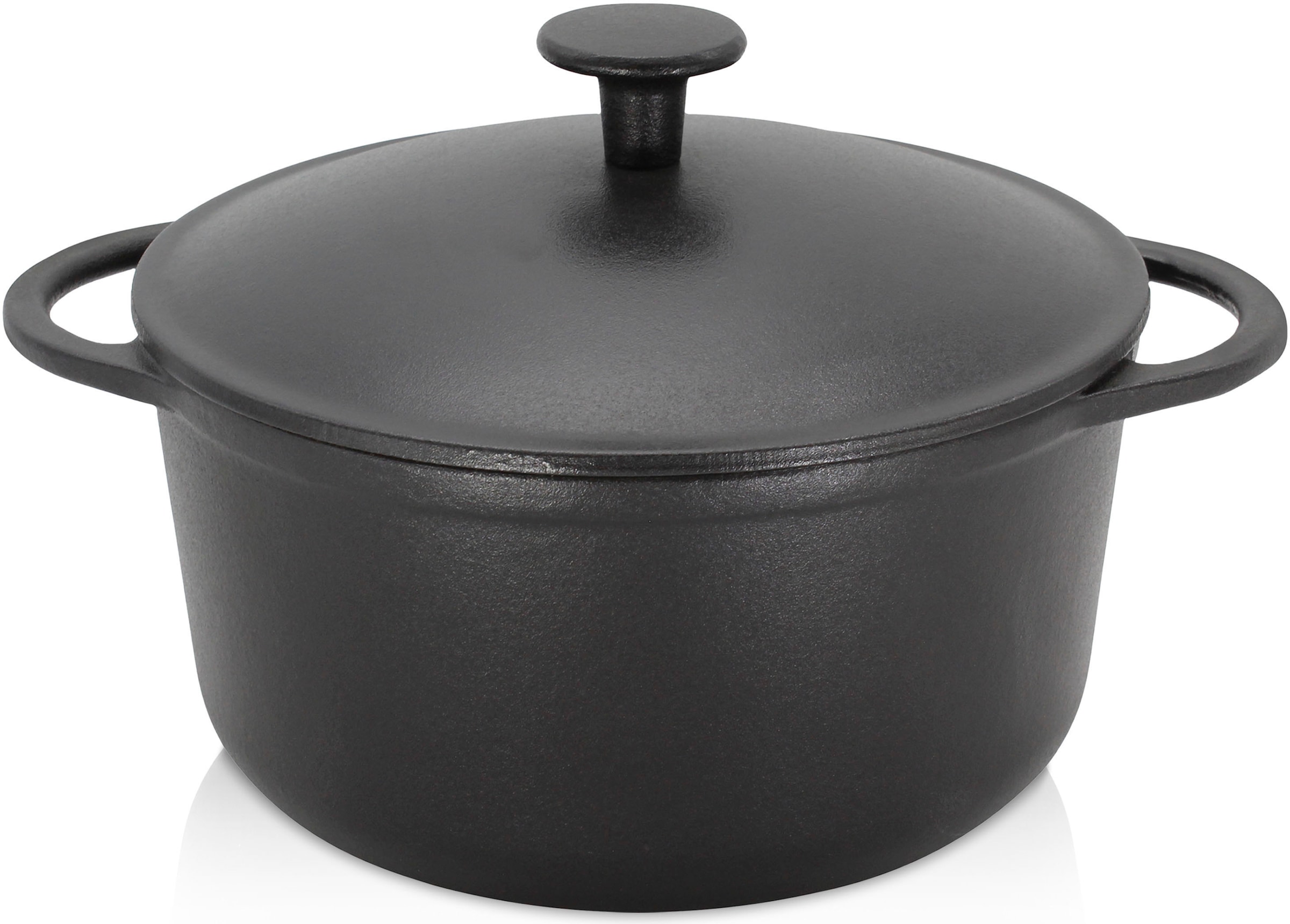 Krüger Fleischtopf "Eisenguss Fleischtopf mit Deckel RUSTICA" 1 Stk. tlg. G günstig online kaufen