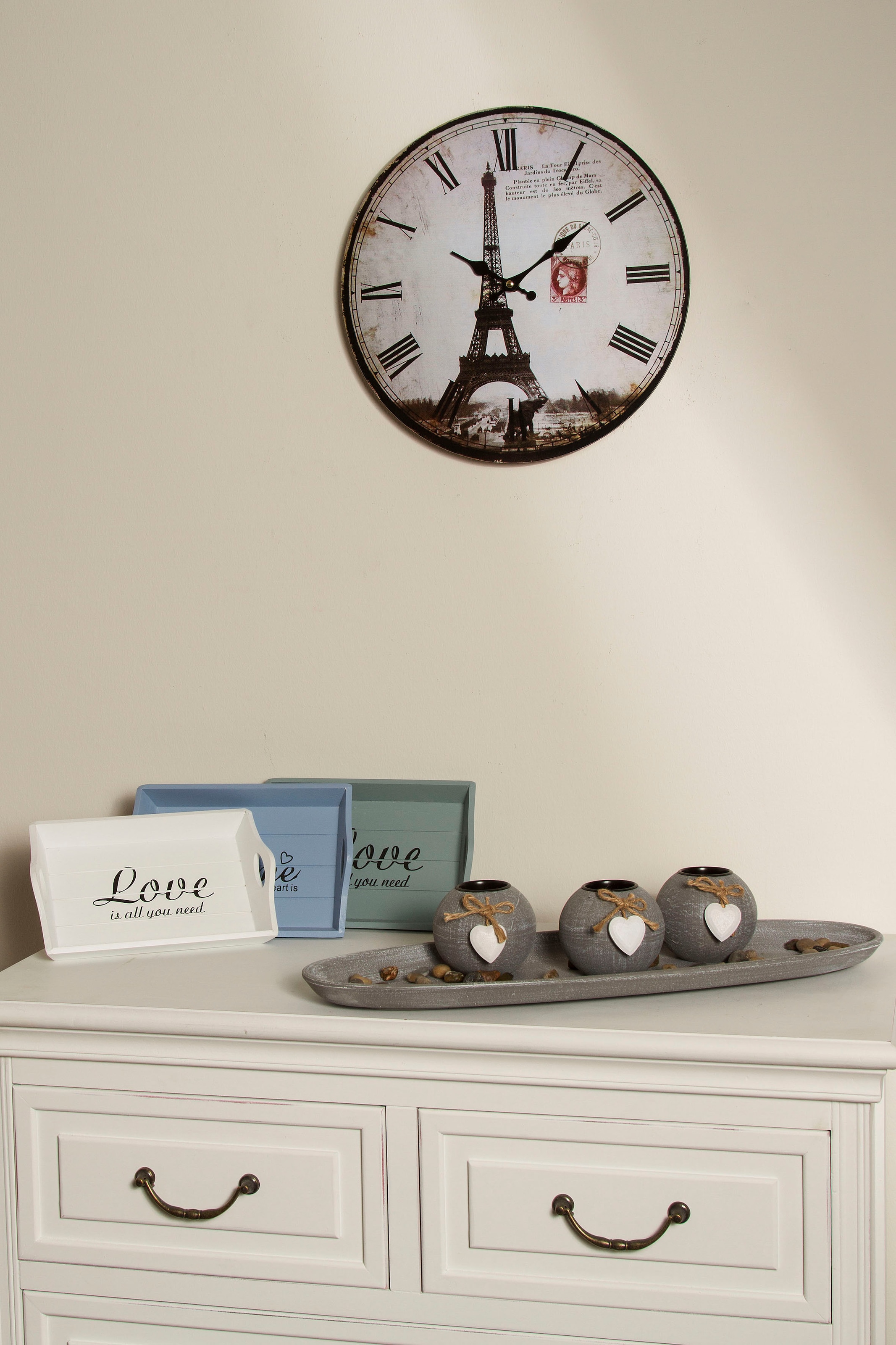 Myflair Möbel & Accessoires Wanduhr ""Eiffelturm II"" günstig online kaufen