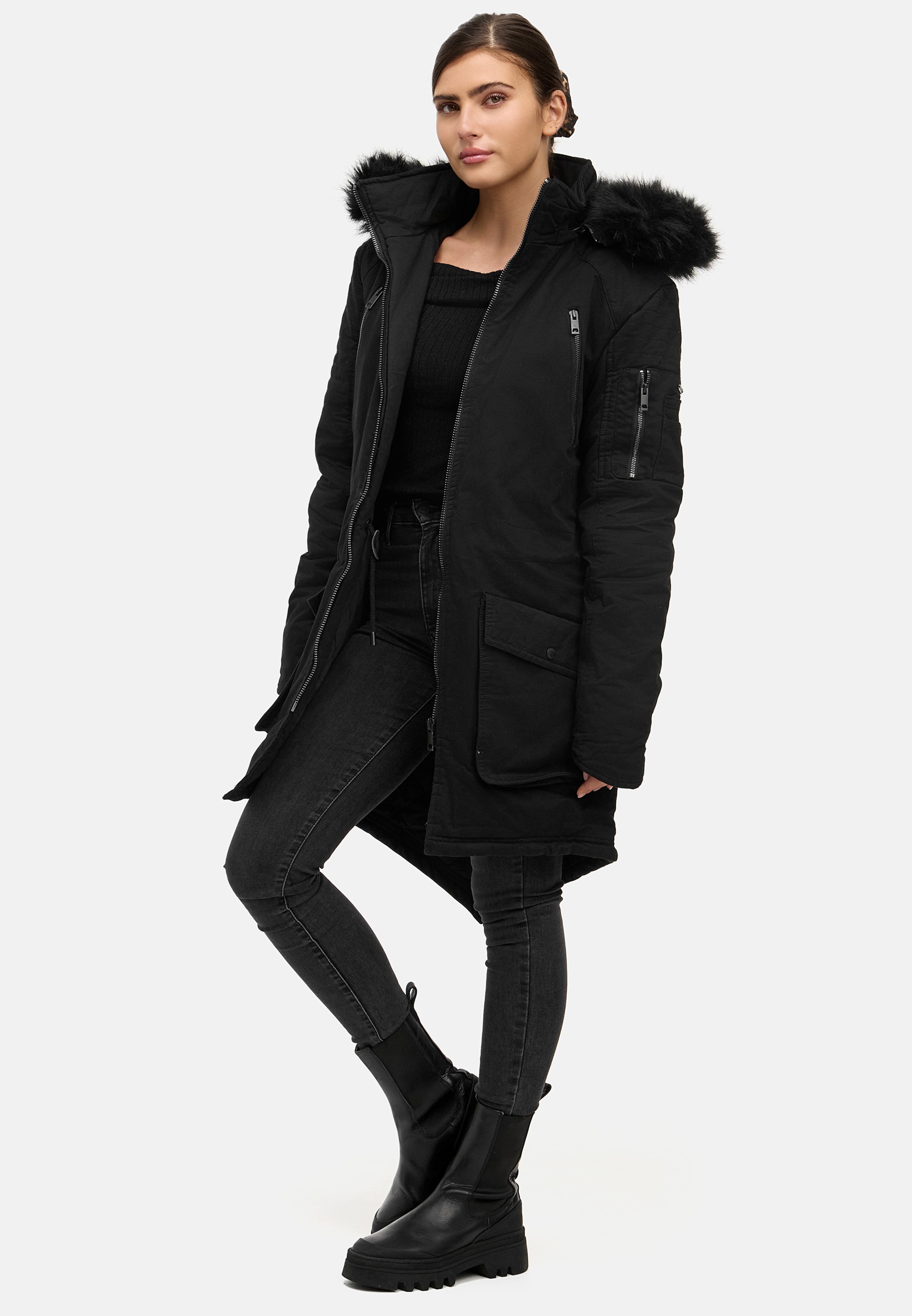 trueprodigy Winterjacke »Harvey F mit abnehmbarer Kapuze« mit Kapuze