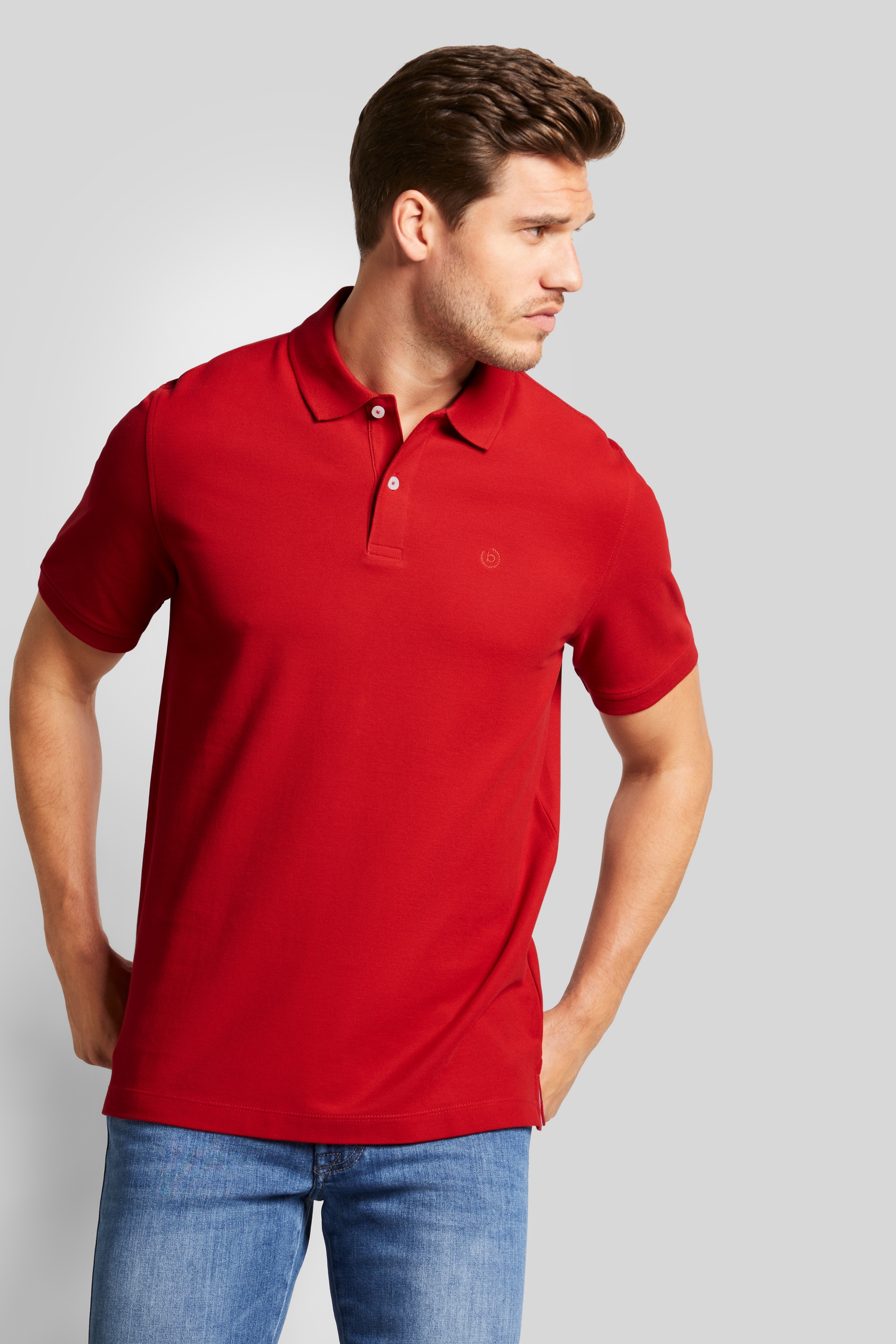 bugatti Poloshirt "Basic Essential" mit körpernaher Passform günstig online kaufen