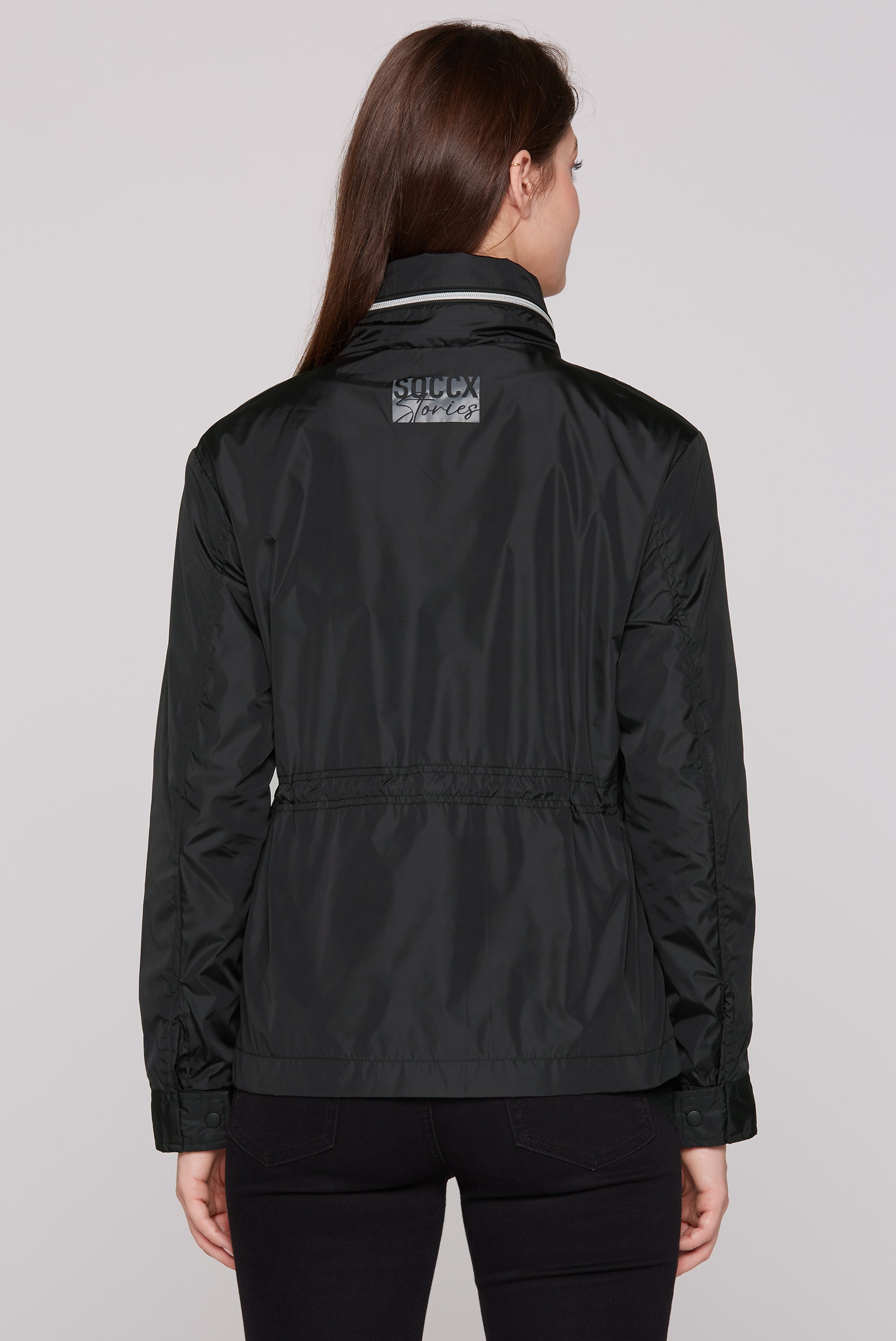 SOCCX Outdoorjacke, mit Kapuze, mit Stehkragen & Kapuze