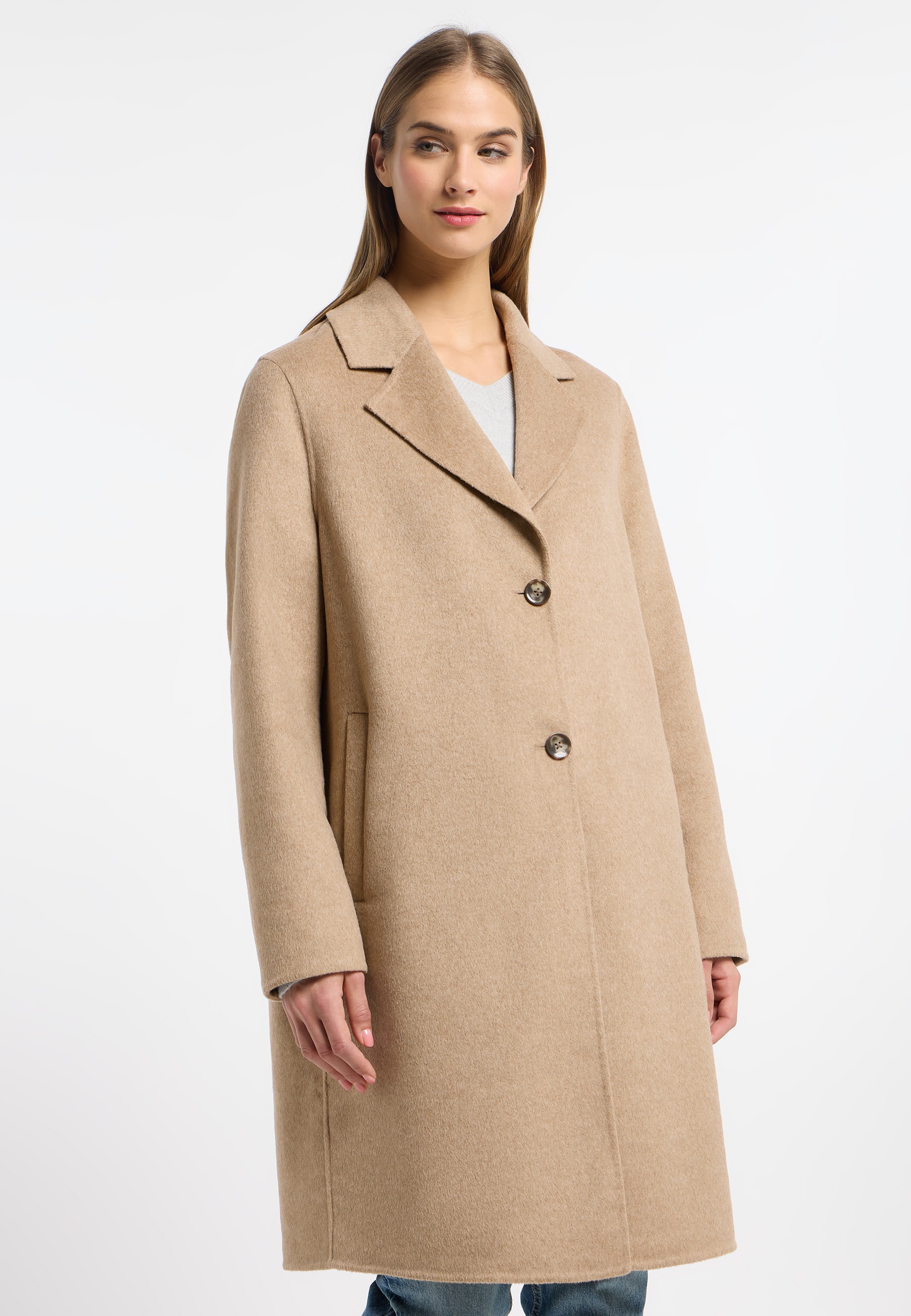 Wollmantel »Wool Coat / Ria«, mit Farb- und Materialkombination