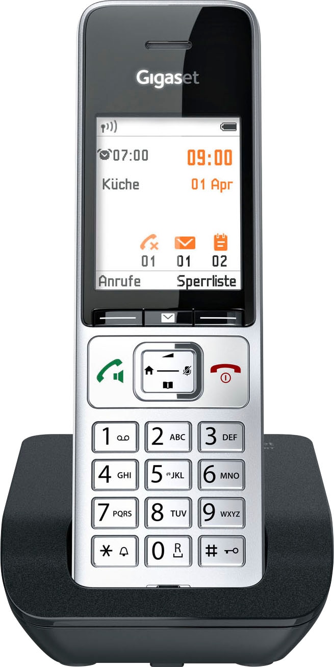 Gigaset Schnurloses DECT-Telefon »COMFORT 500«, (Mobilteile: 1)