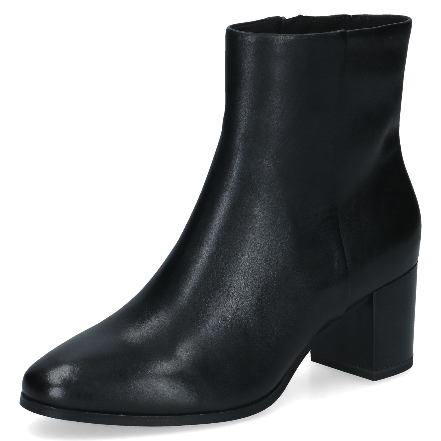 Caprice Stiefelette Blockabsatz, Businessschuh mit dezenter Ziernaht