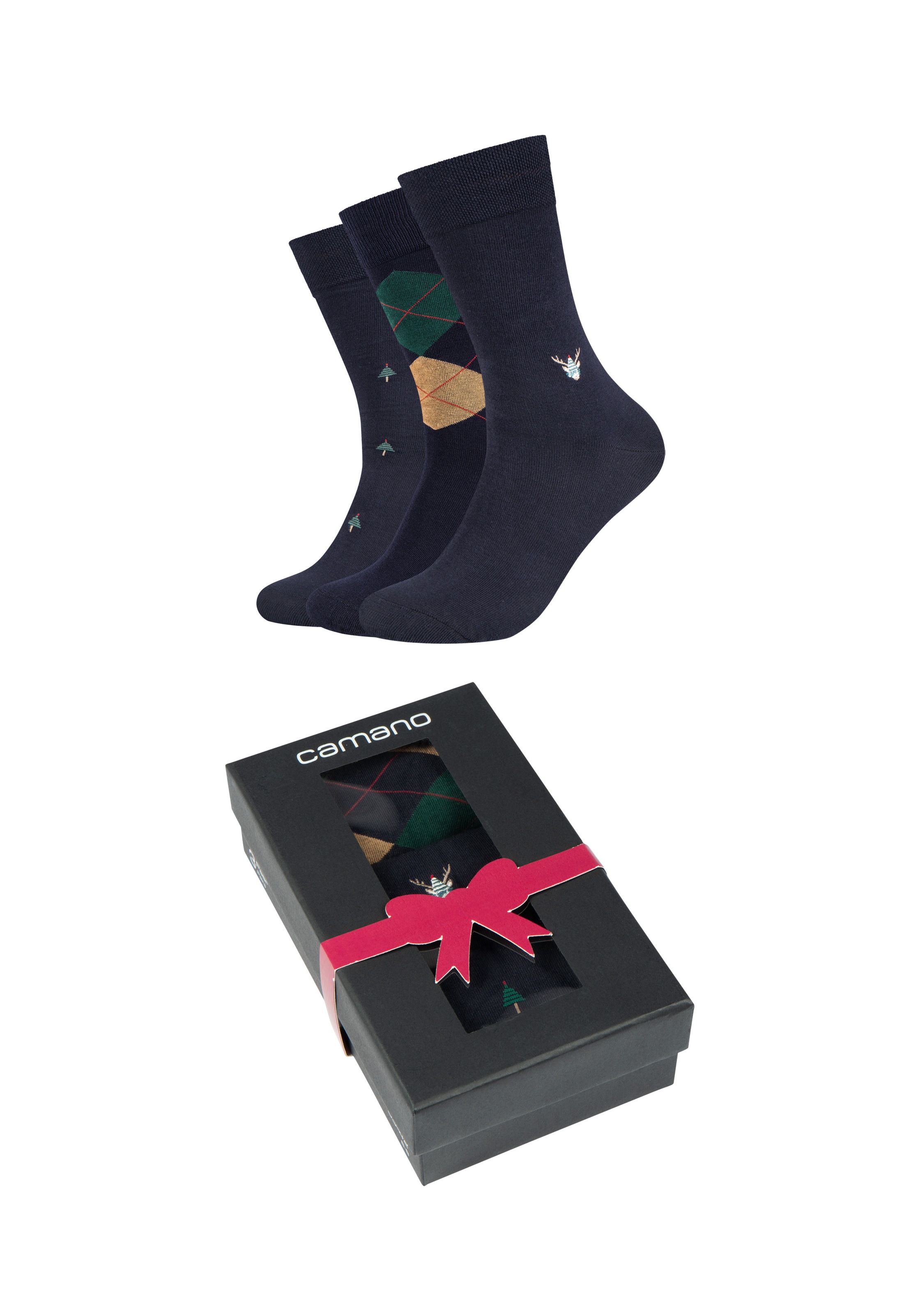 Camano Sneakersocken "ca-soft" 3 Paar tlg. mit elastischem Bund günstig online kaufen