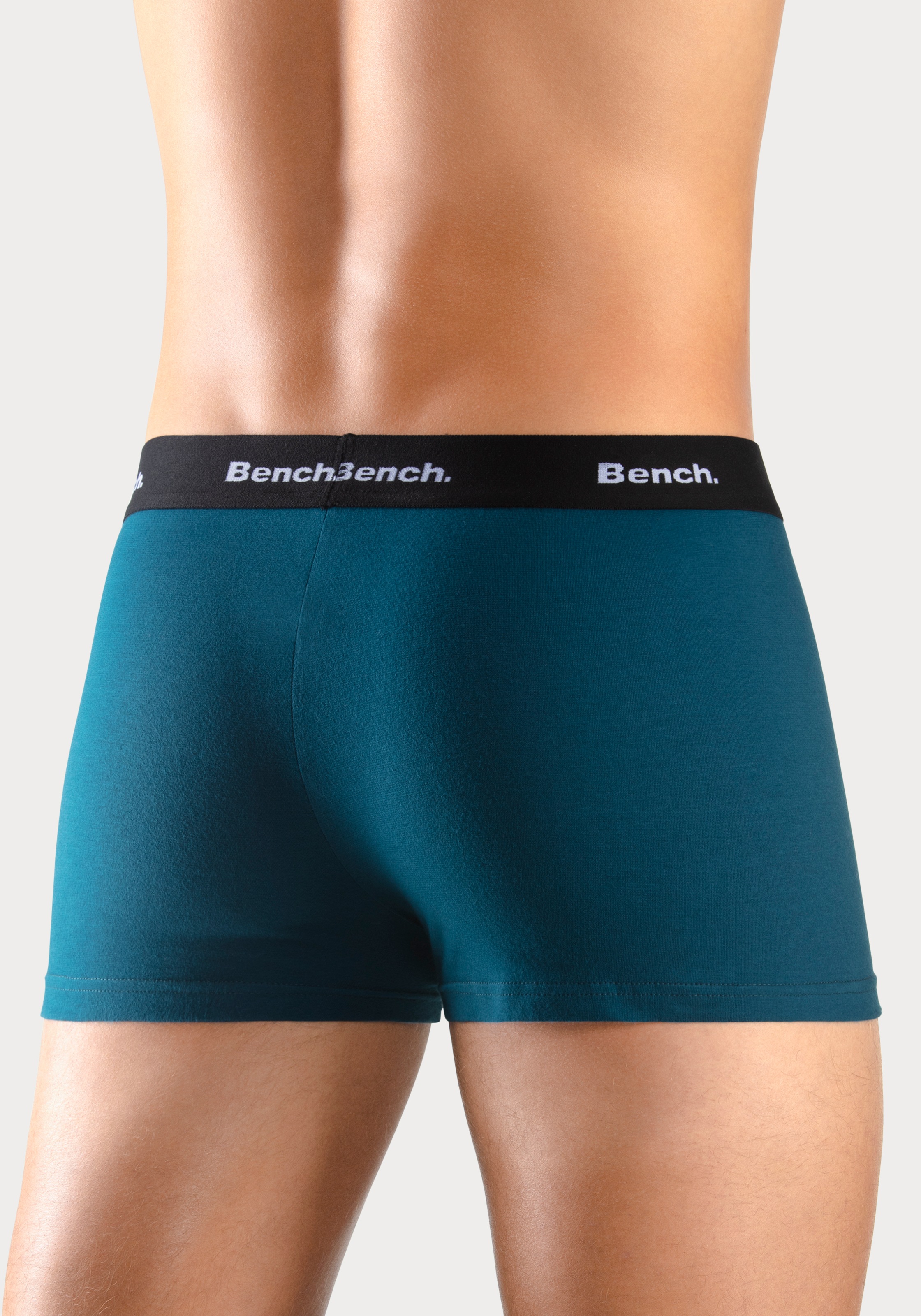 Thumbnail - Bench. Boxer "Boxershorts für Herren", 4 Stk. Unterhosen mit kontrastfarbigem Bund